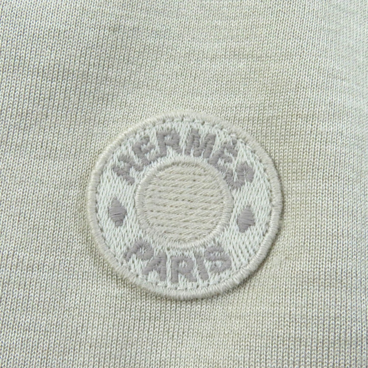 HERMES one piece 4E4528DI cotton beige Drawstring dress 36