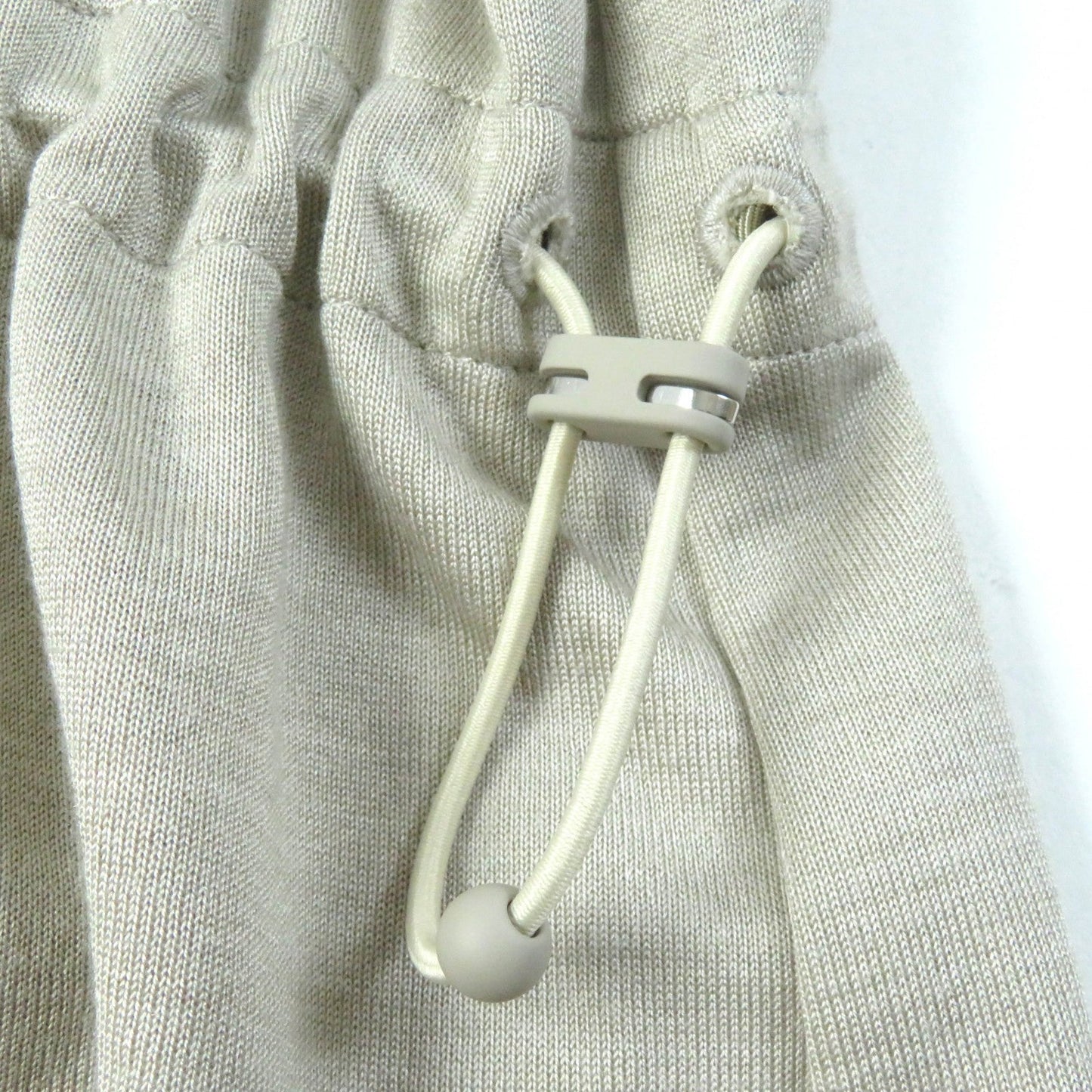 HERMES one piece 4E4528DI cotton beige Drawstring dress 36