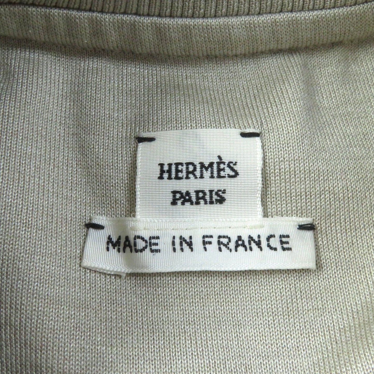 HERMES one piece 4E4528DI cotton beige Drawstring dress 36