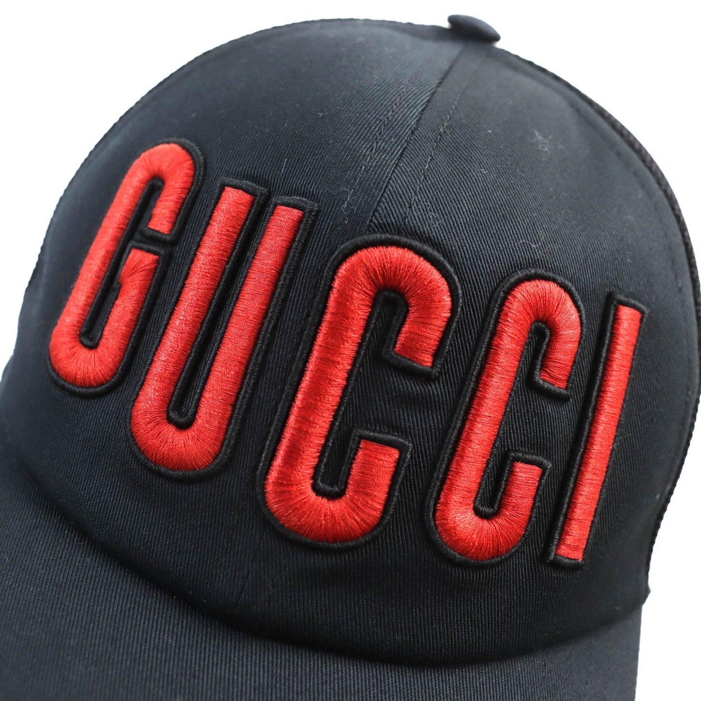GUCCI cap 701324 cotton Black red