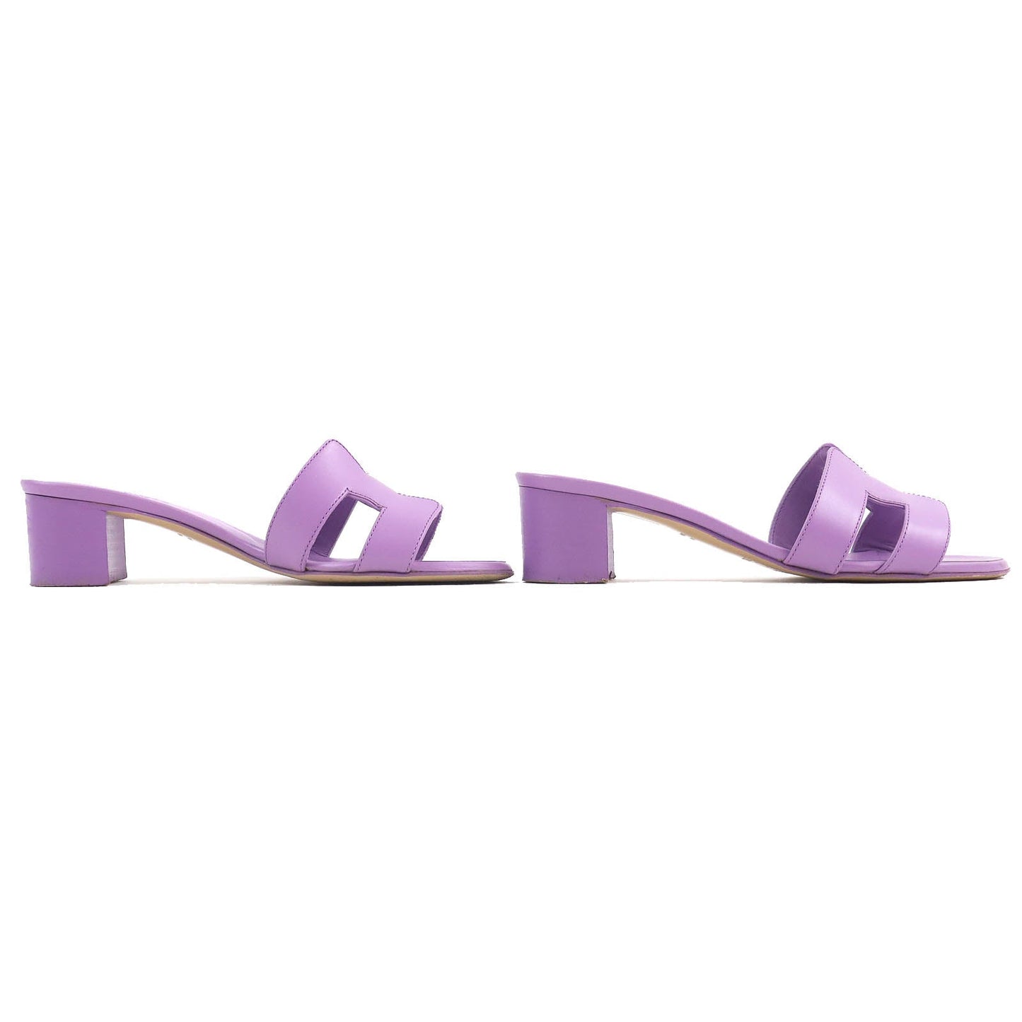HERMES Sandals 141146Z leather purple Oasis 36