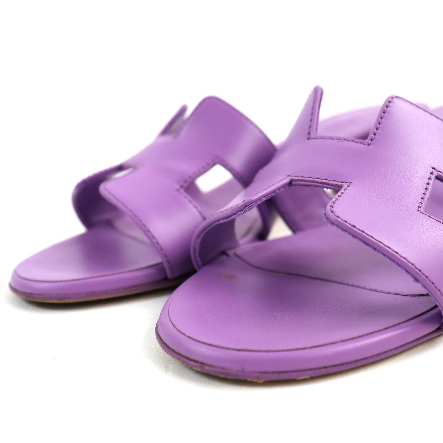 HERMES Sandals 141146Z leather purple Oasis 36