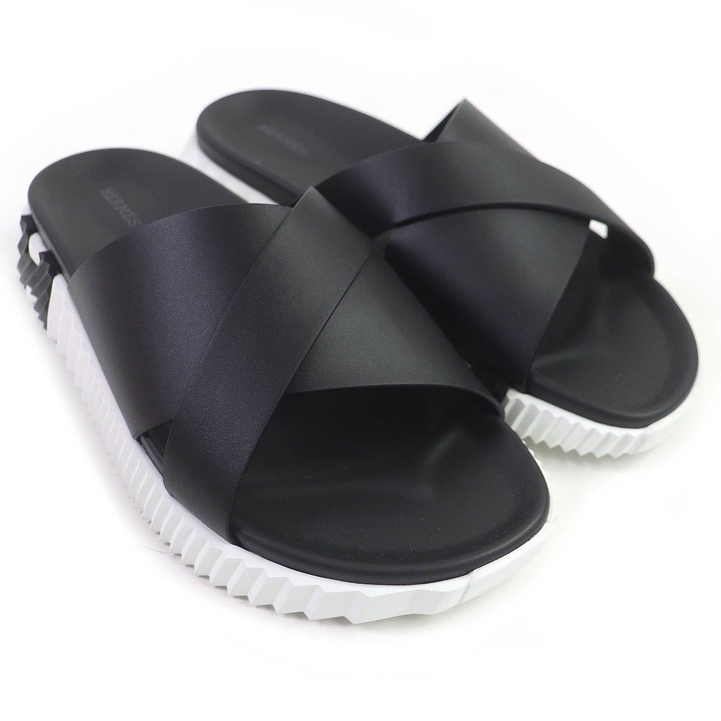 HERMES Sandals Nappa leather black infrastructure 43