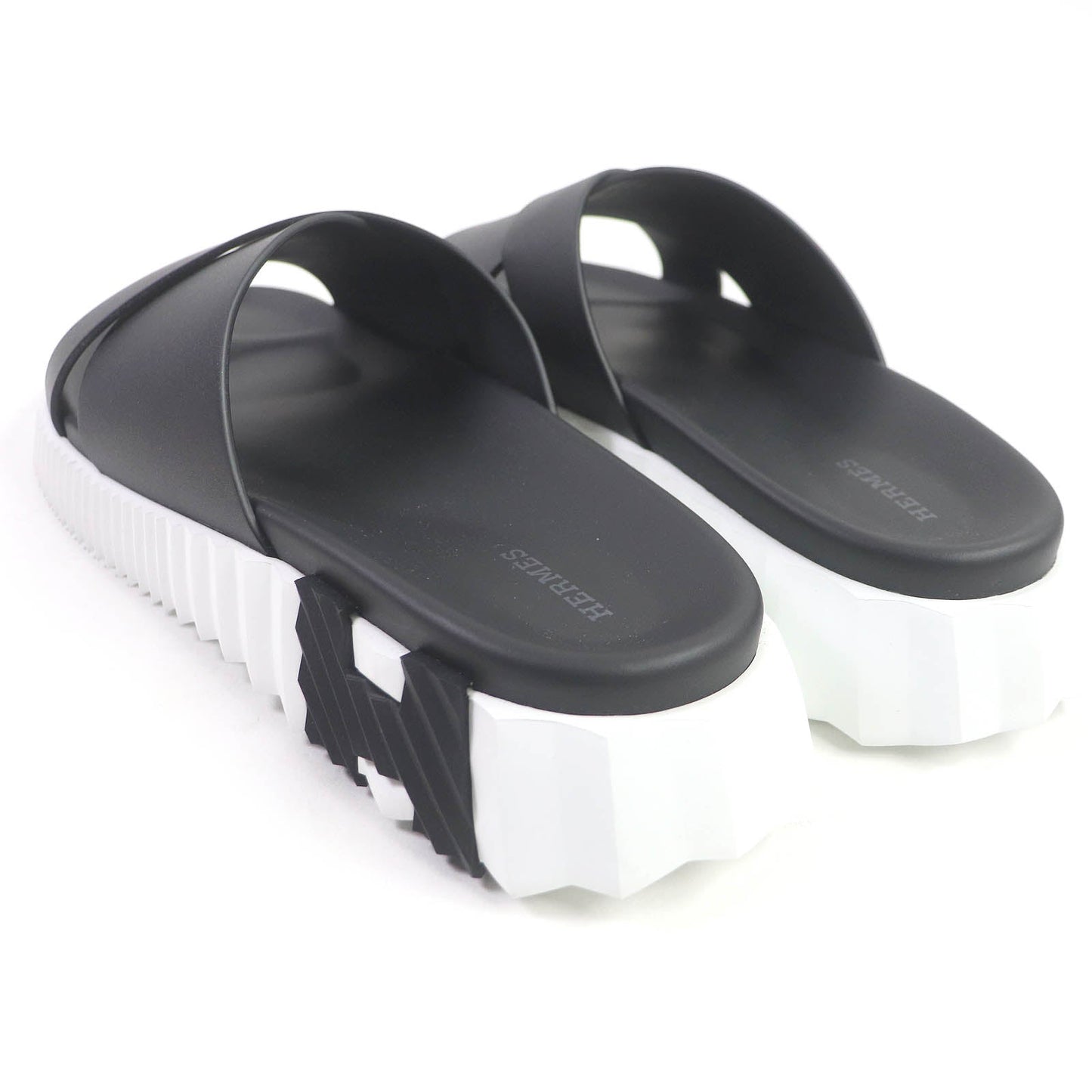 HERMES Sandals Nappa leather black infrastructure 43