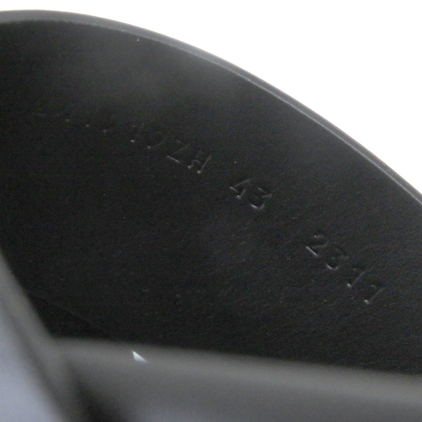 HERMES Sandals Nappa leather black infrastructure 43