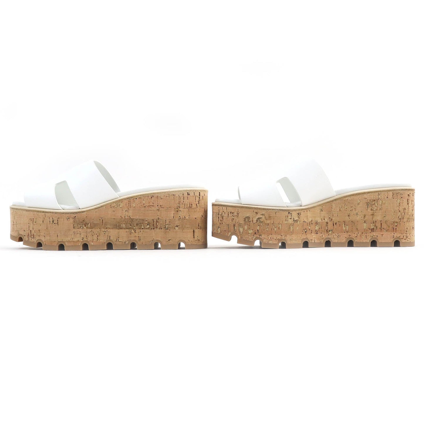 HERMES Sandals 221026Z leather White, Blanc Eze 36