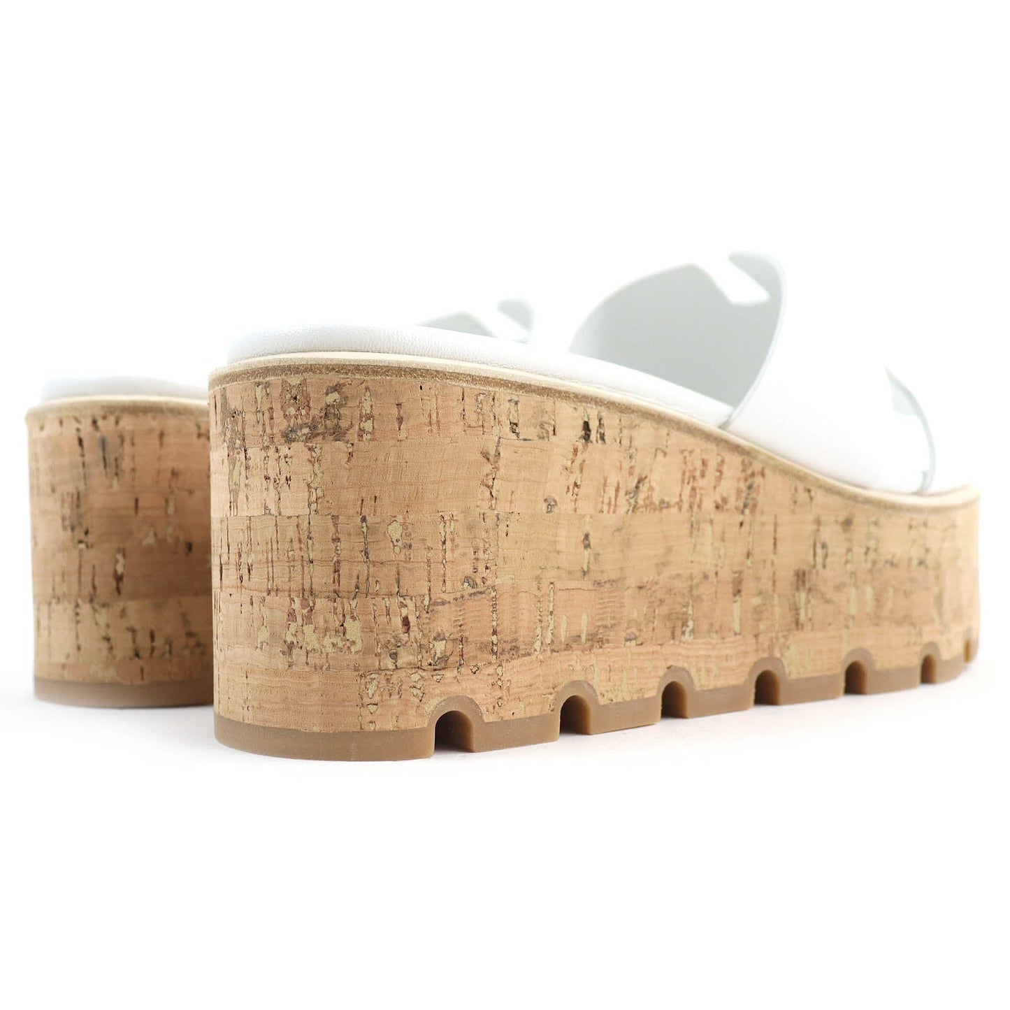 HERMES Sandals 221026Z leather White, Blanc Eze 36