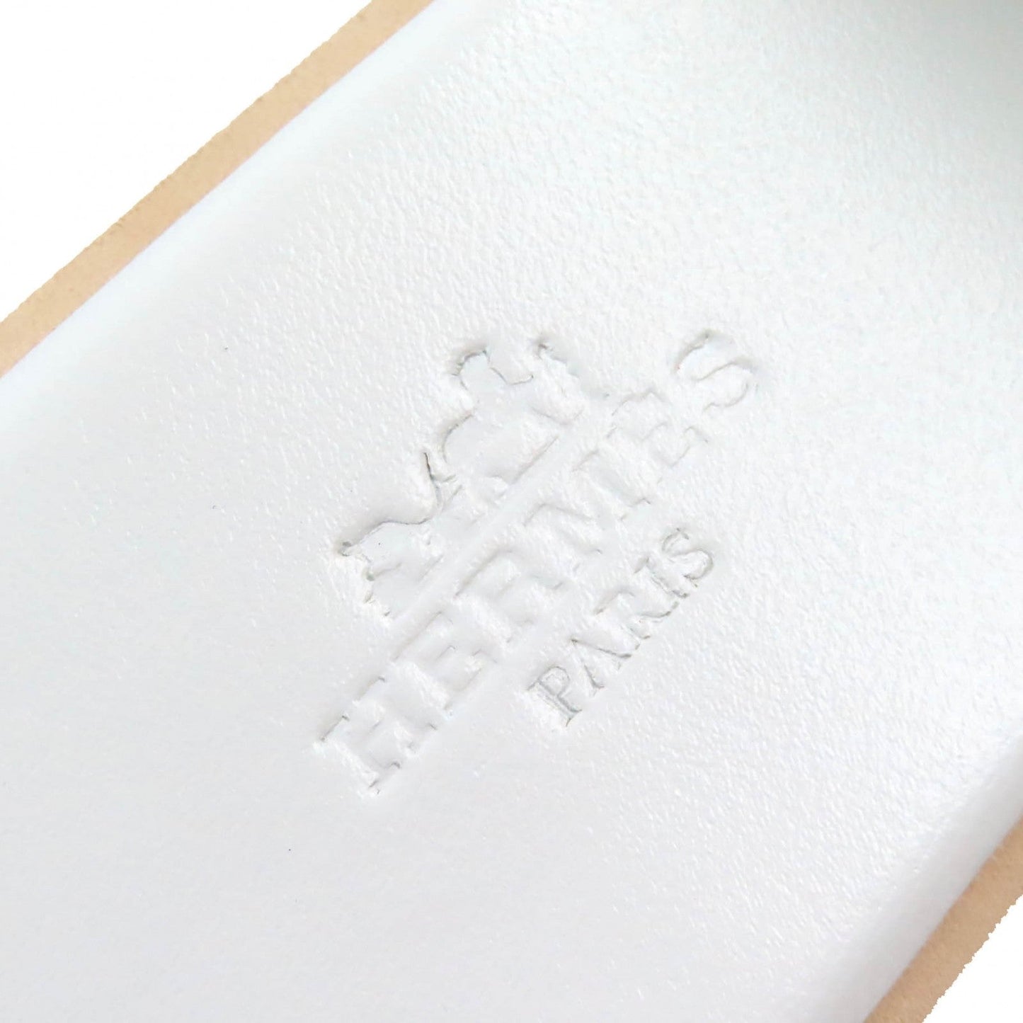 HERMES Sandals 221026Z leather White, Blanc Eze 36