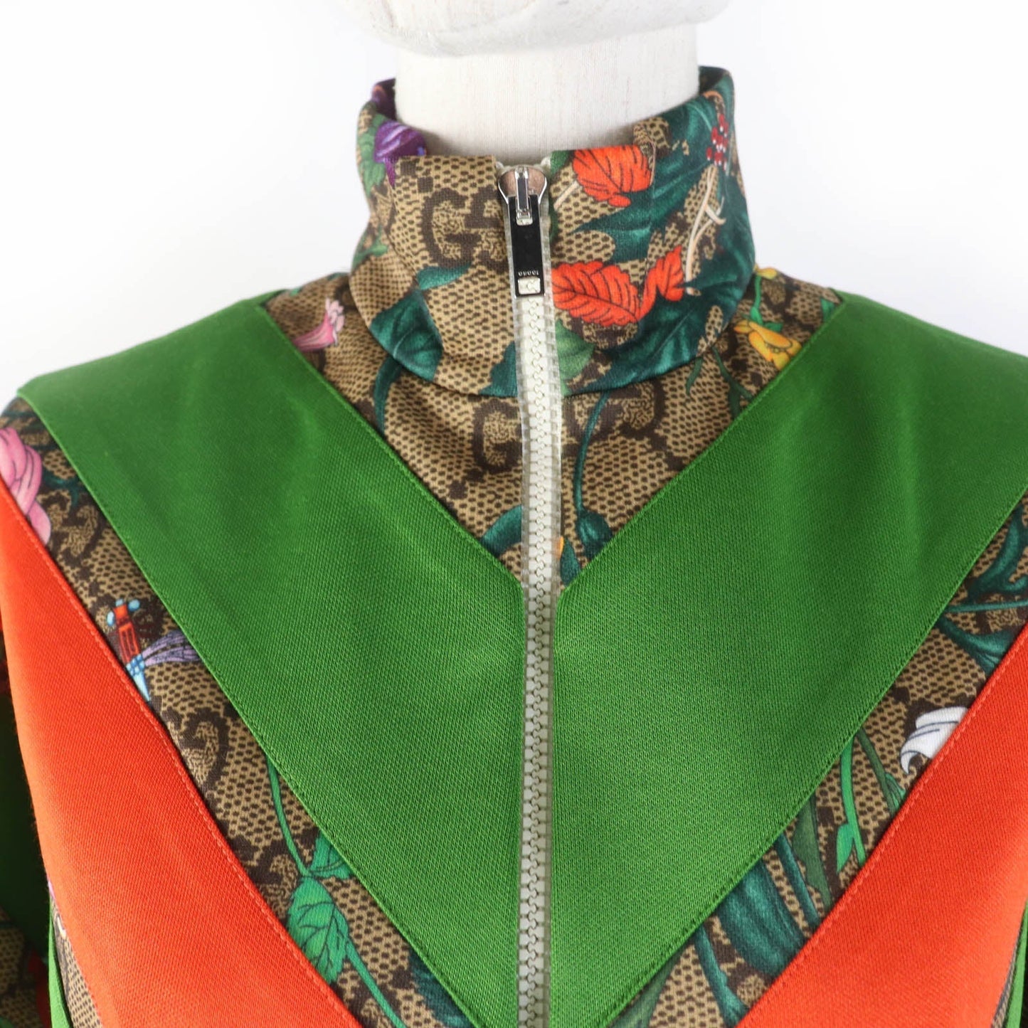 GUCCI 605443 Main: 61% polyester, Main: 39% cotton, Part: 55% polyester, Part: 45% cotton multicolor Women XXS Used