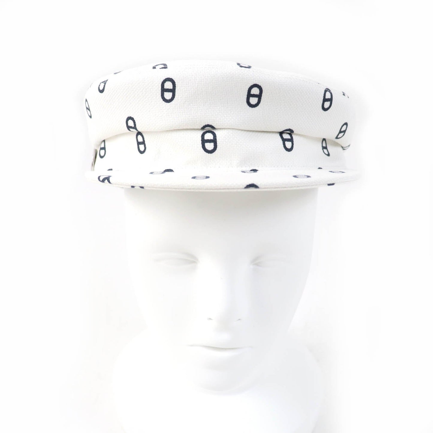HERMES Casquette cotton white Vauban