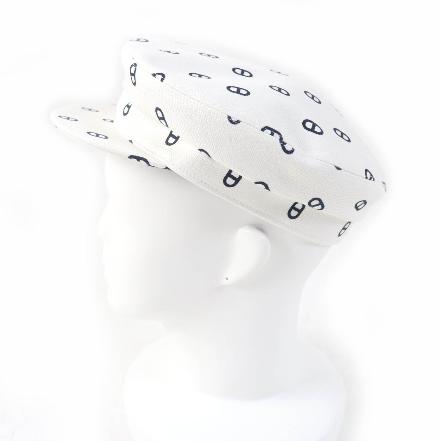 HERMES Casquette cotton white Vauban