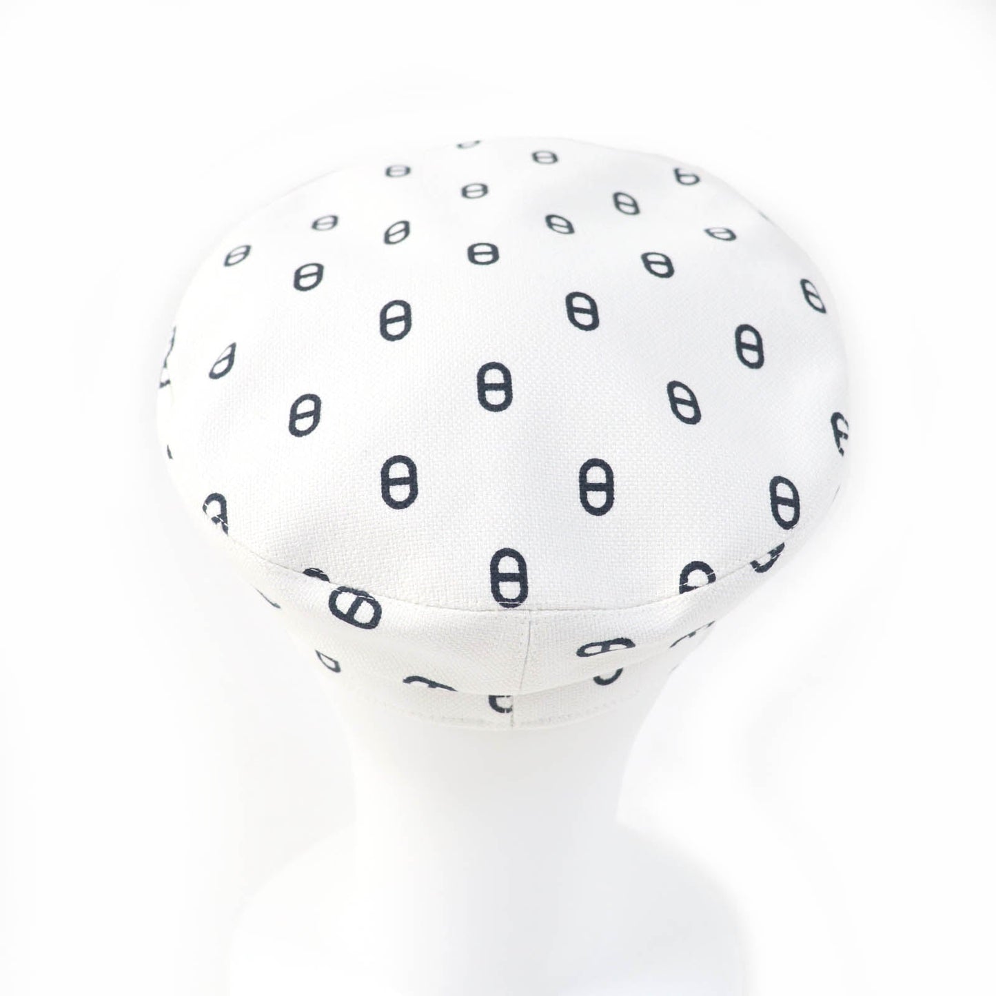 HERMES Casquette cotton white Vauban