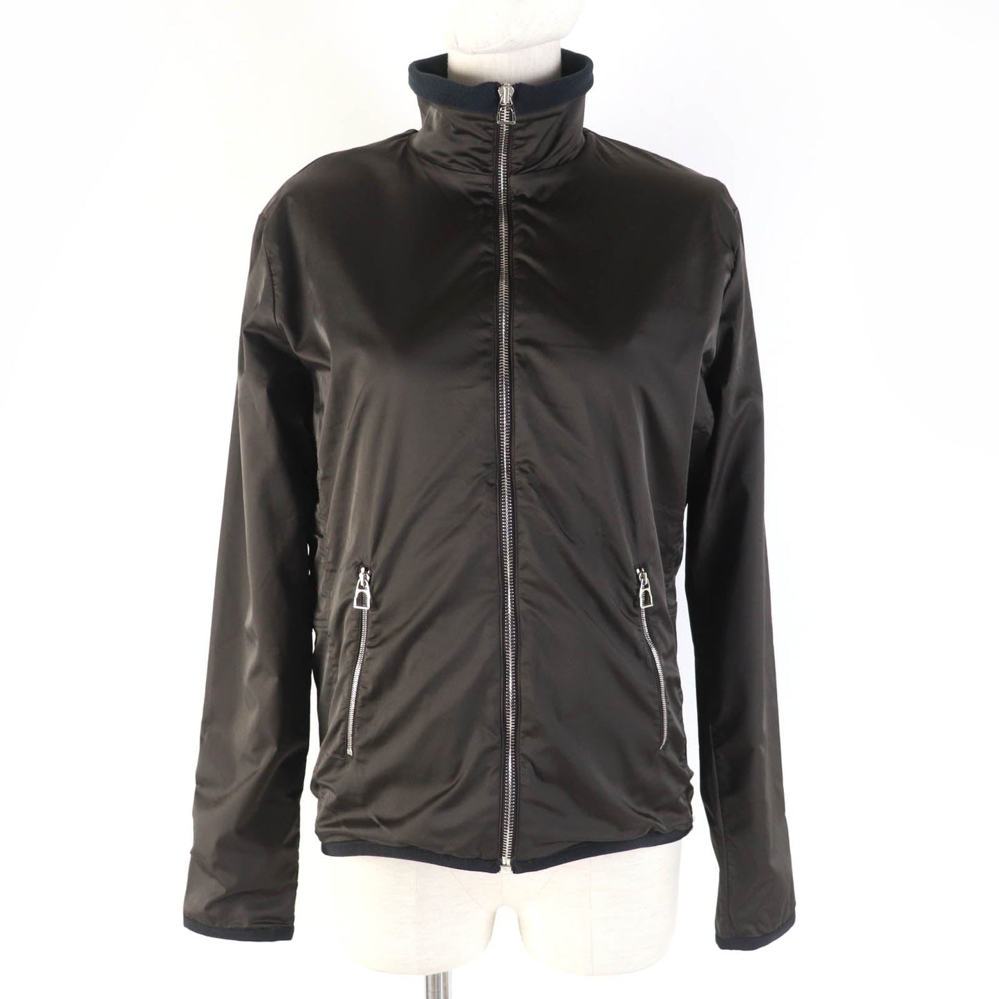 HERMES Main: 92% nylon, Main: 8% polyurethane, Lining: 92% polyester, Lining: 8% polyurethane Dark brown Women L Used