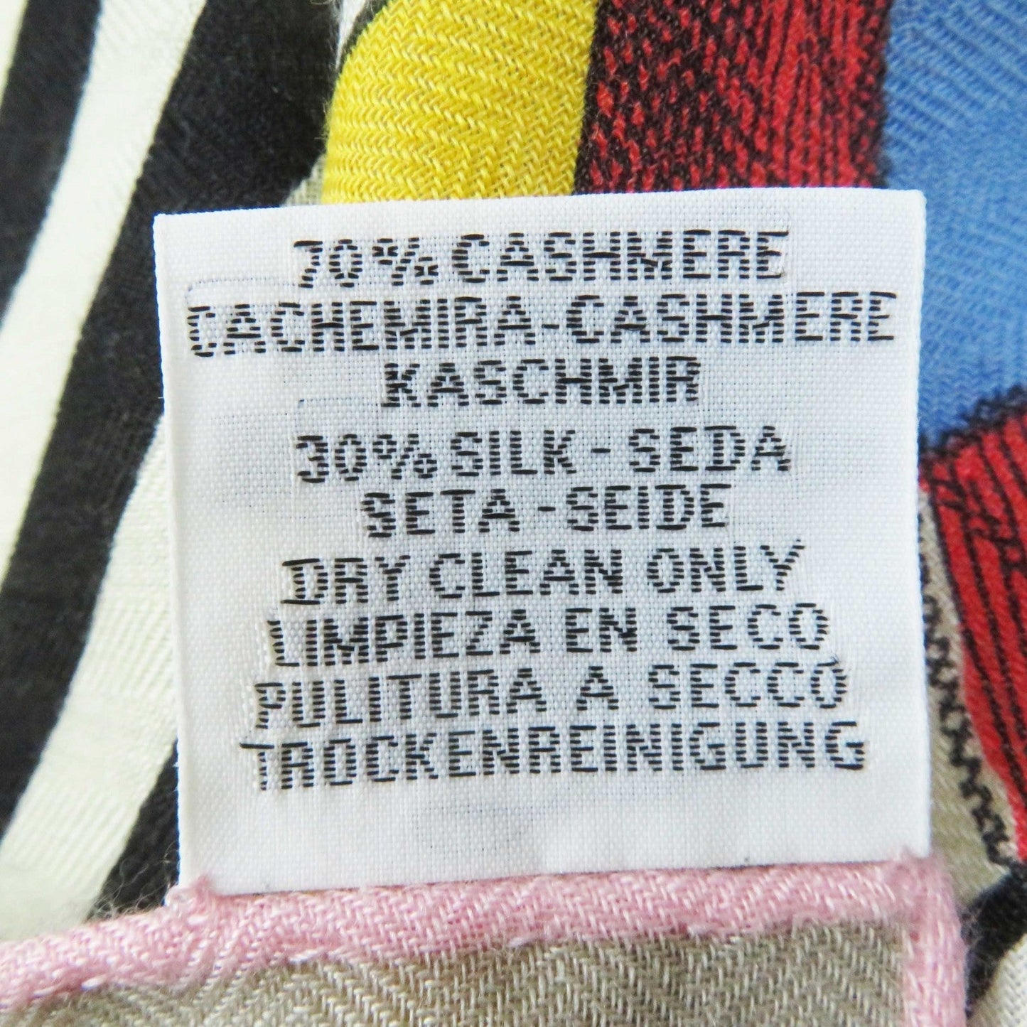 HERMES scarf 243761S cashmere Multi Caléjean 140 Grand Theatre Nouveau