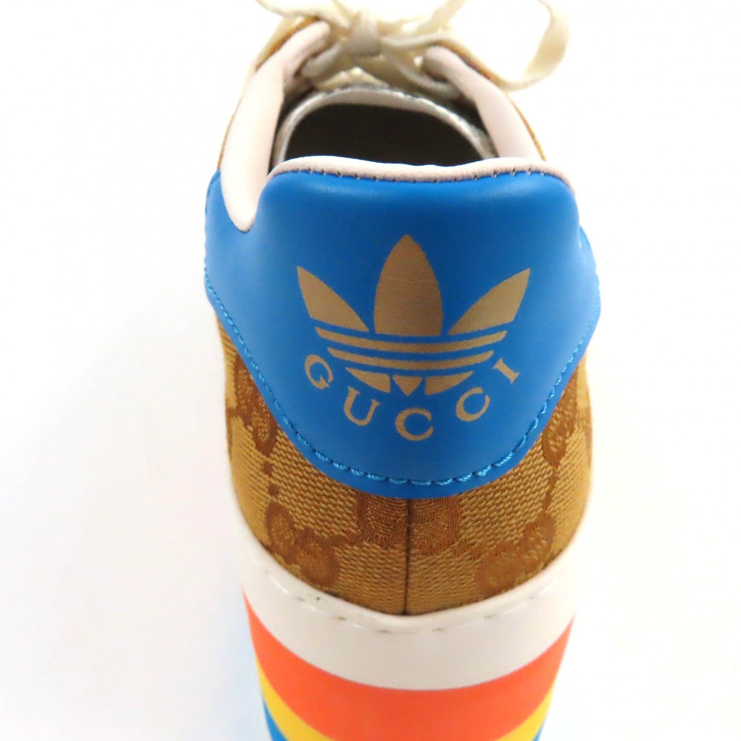 GUCCI sneakers 707873 GG canvas Multi Gazelle 24.5