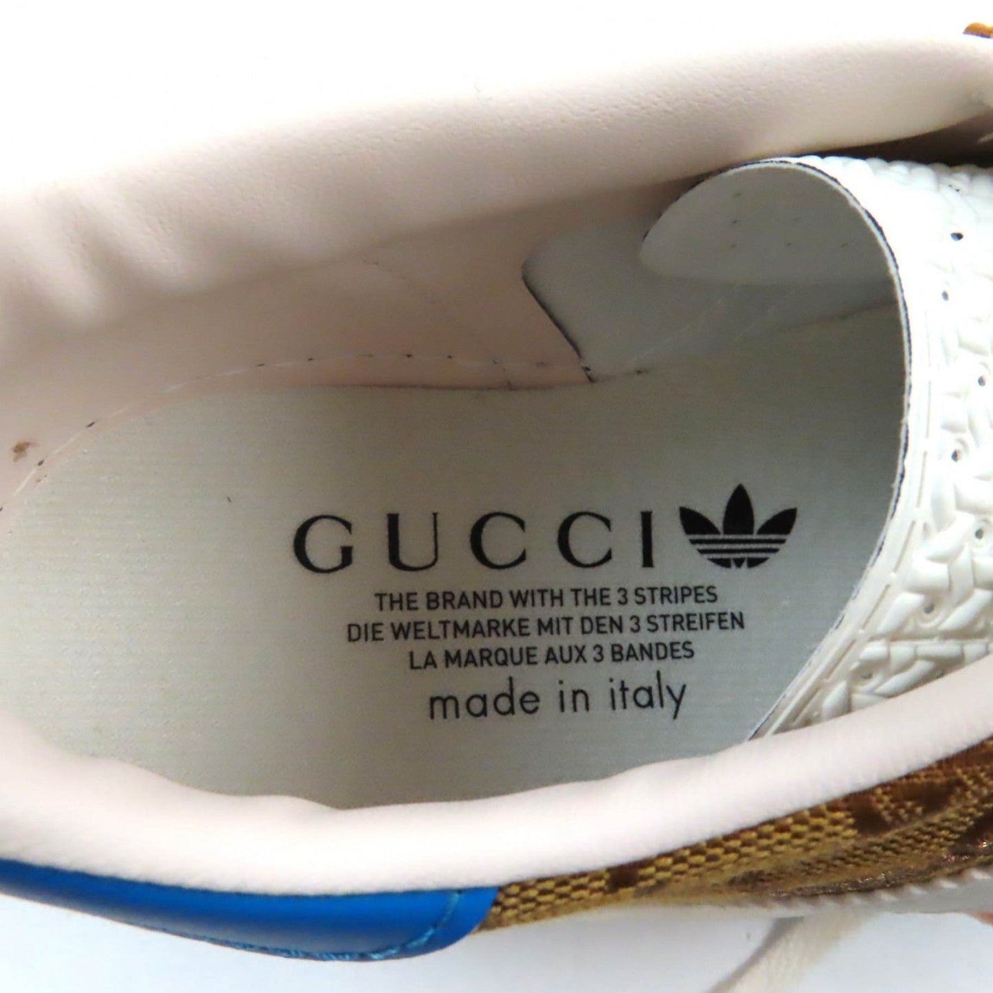 GUCCI sneakers 707873 GG canvas Multi Gazelle 24.5
