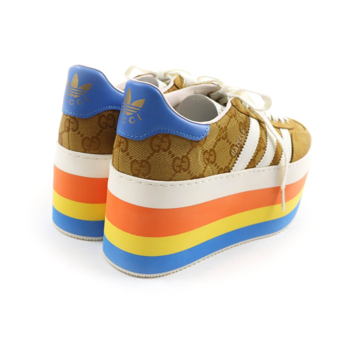 GUCCI sneakers 707873 GG canvas Multi Gazelle 24.5