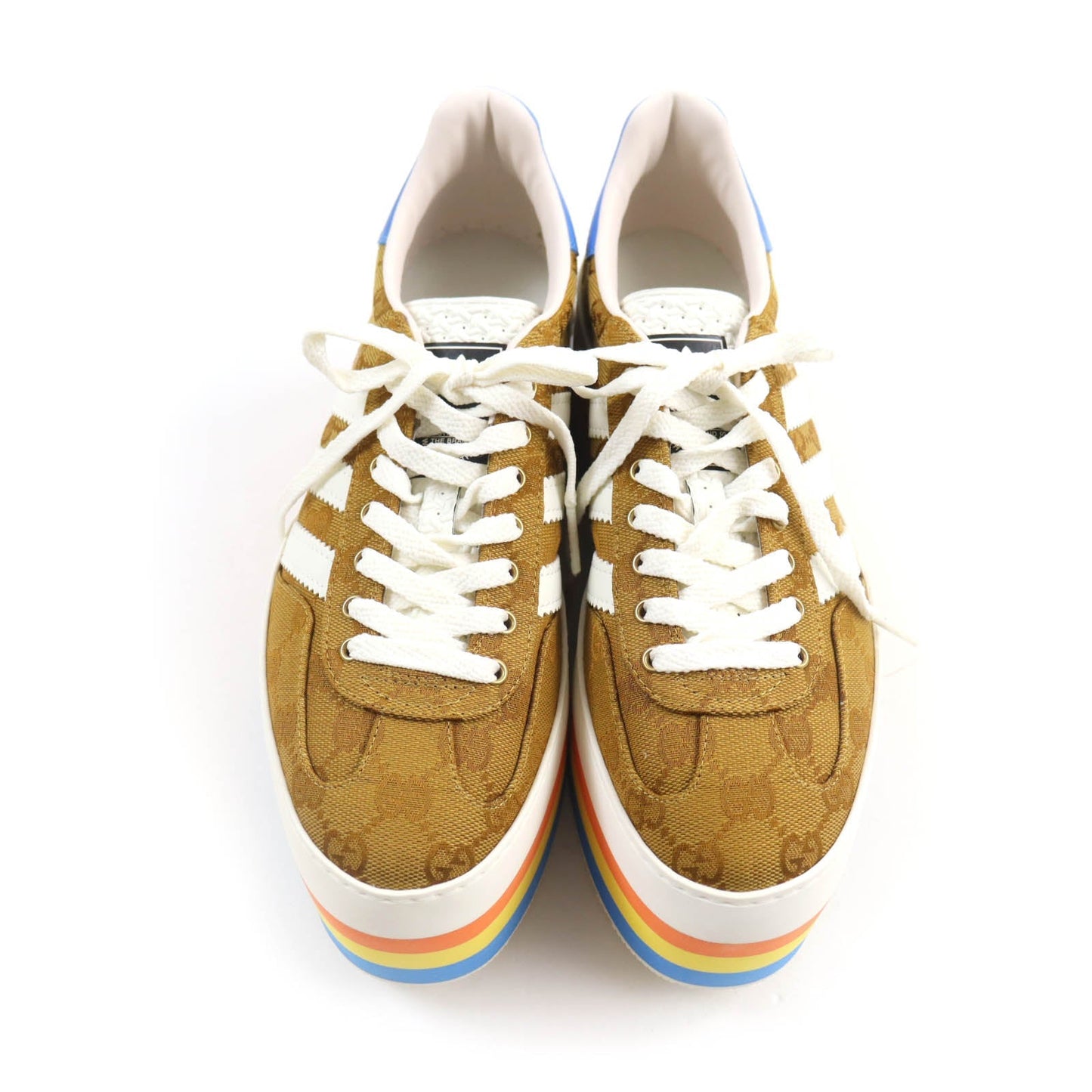 GUCCI sneakers 707873 GG canvas Multi Gazelle 24.5