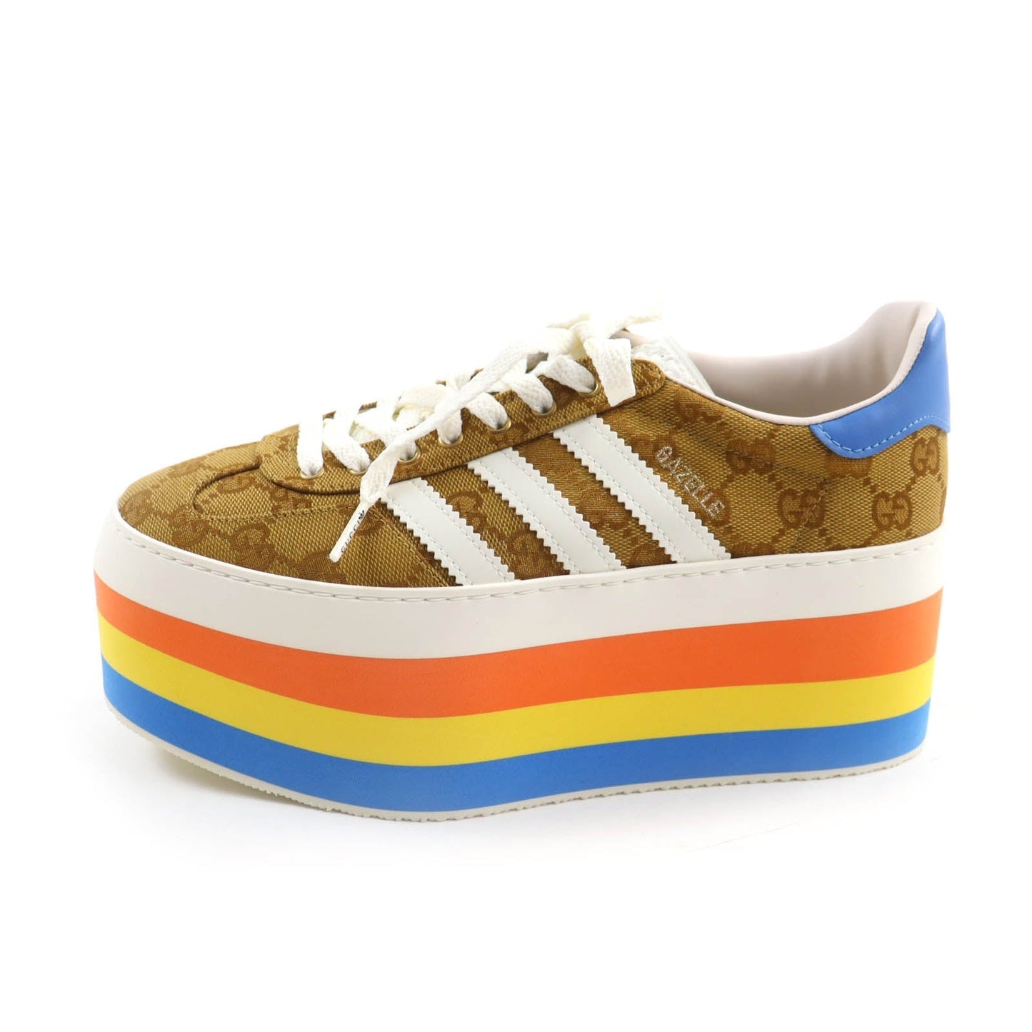 GUCCI sneakers 707873 GG canvas Multi Gazelle 24.5