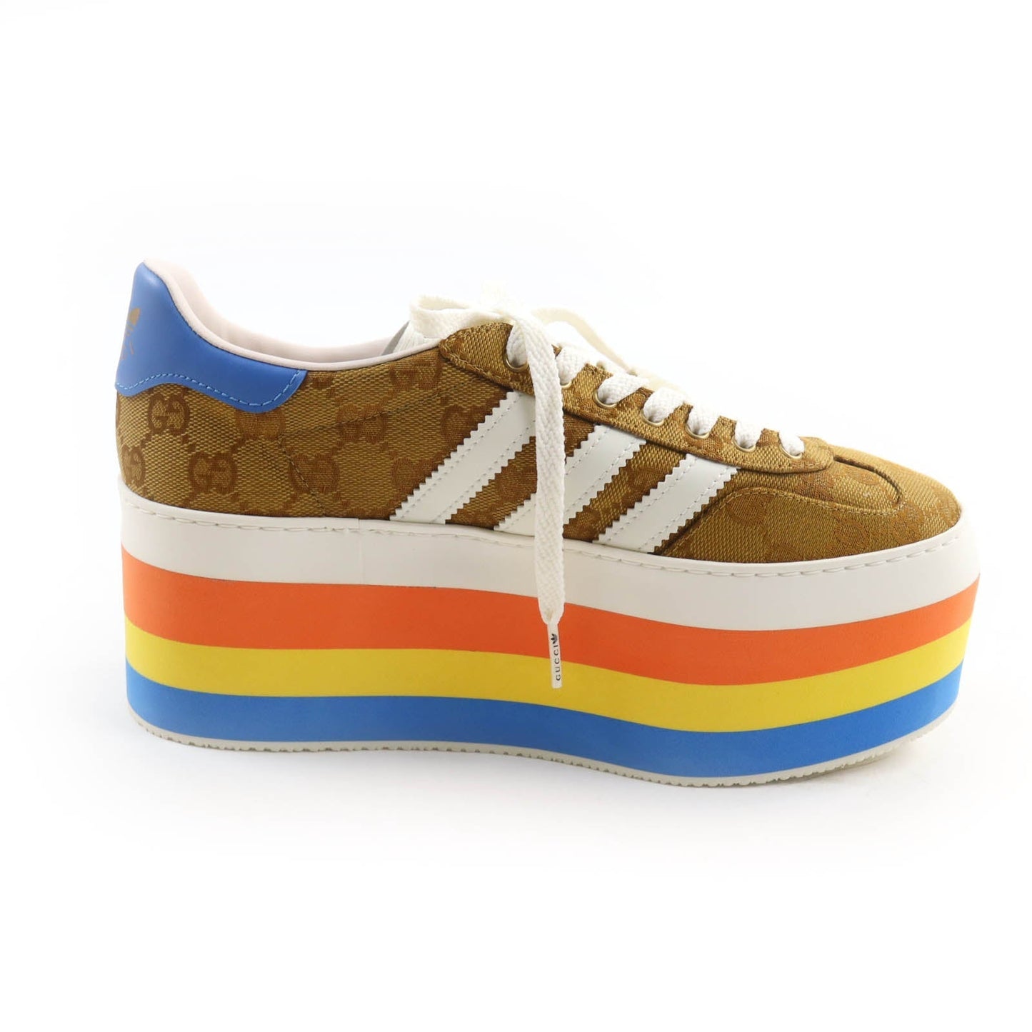 GUCCI sneakers 707873 GG canvas Multi Gazelle 24.5
