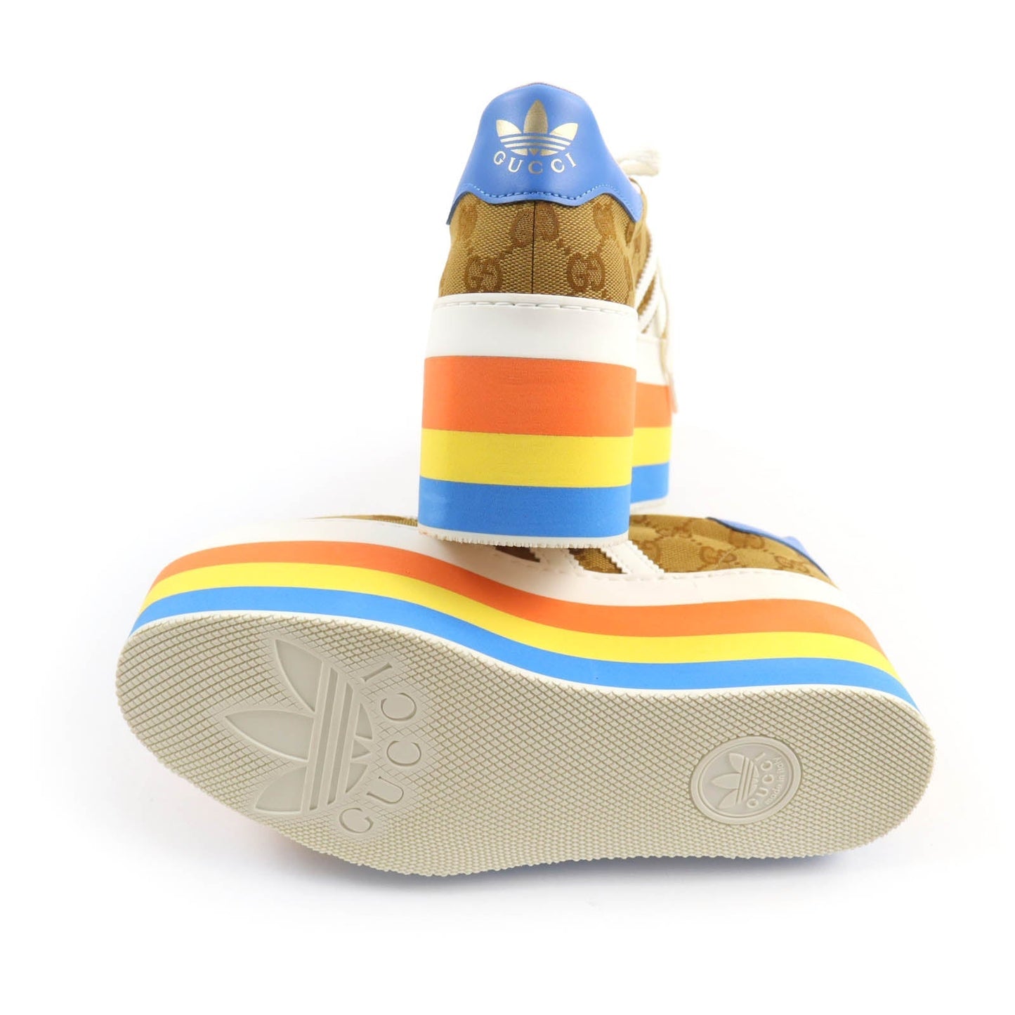 GUCCI sneakers 707873 GG canvas Multi Gazelle 24.5