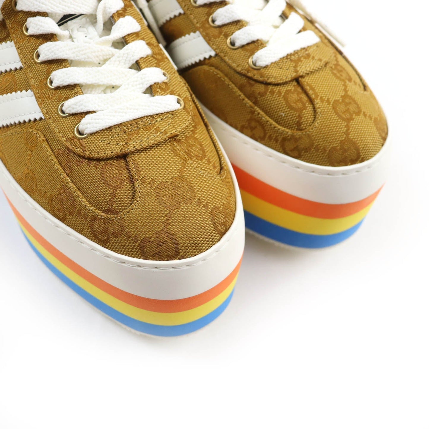 GUCCI sneakers 707873 GG canvas Multi Gazelle 24.5