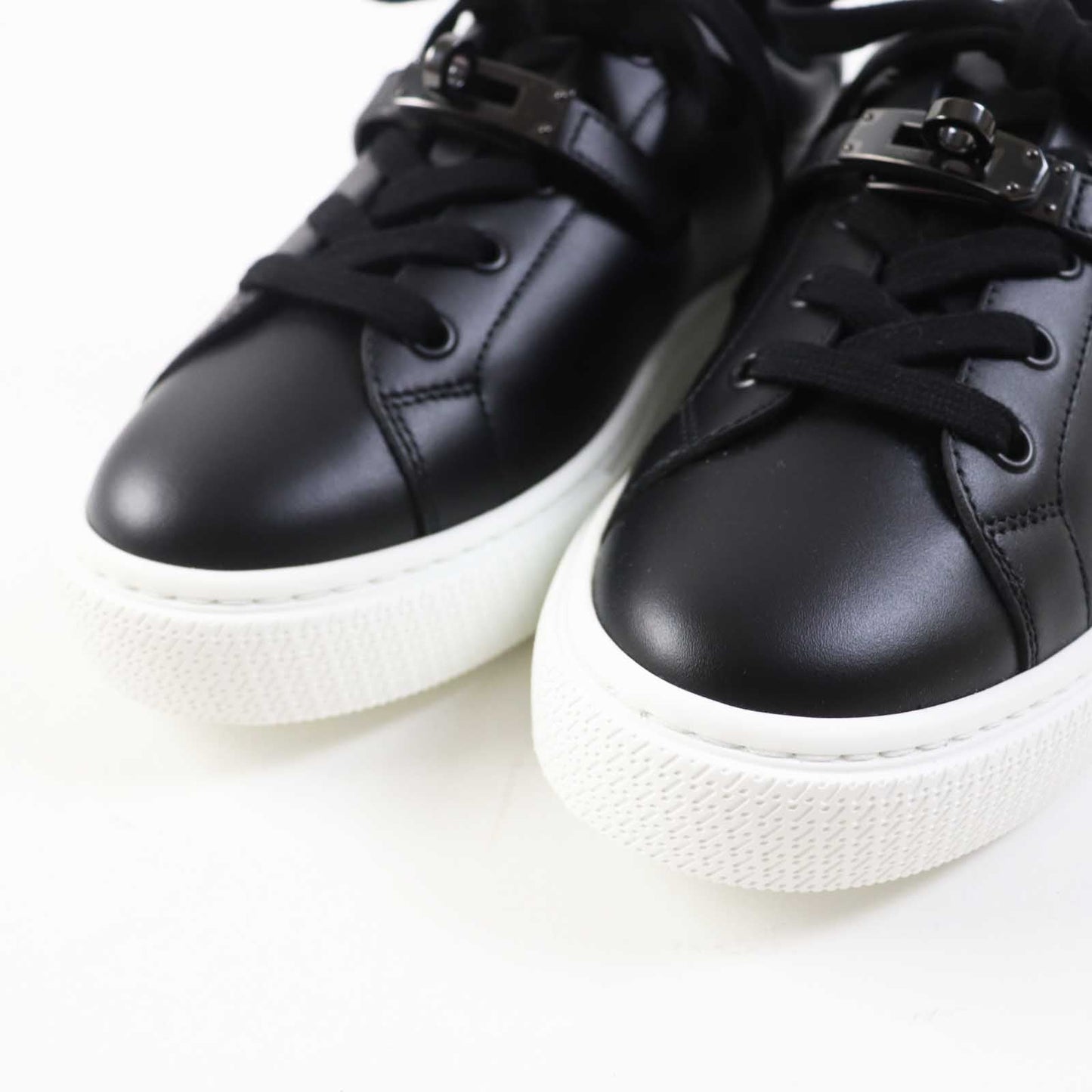 HERMES sneakers Main: Leather black DAY Women 37 Used