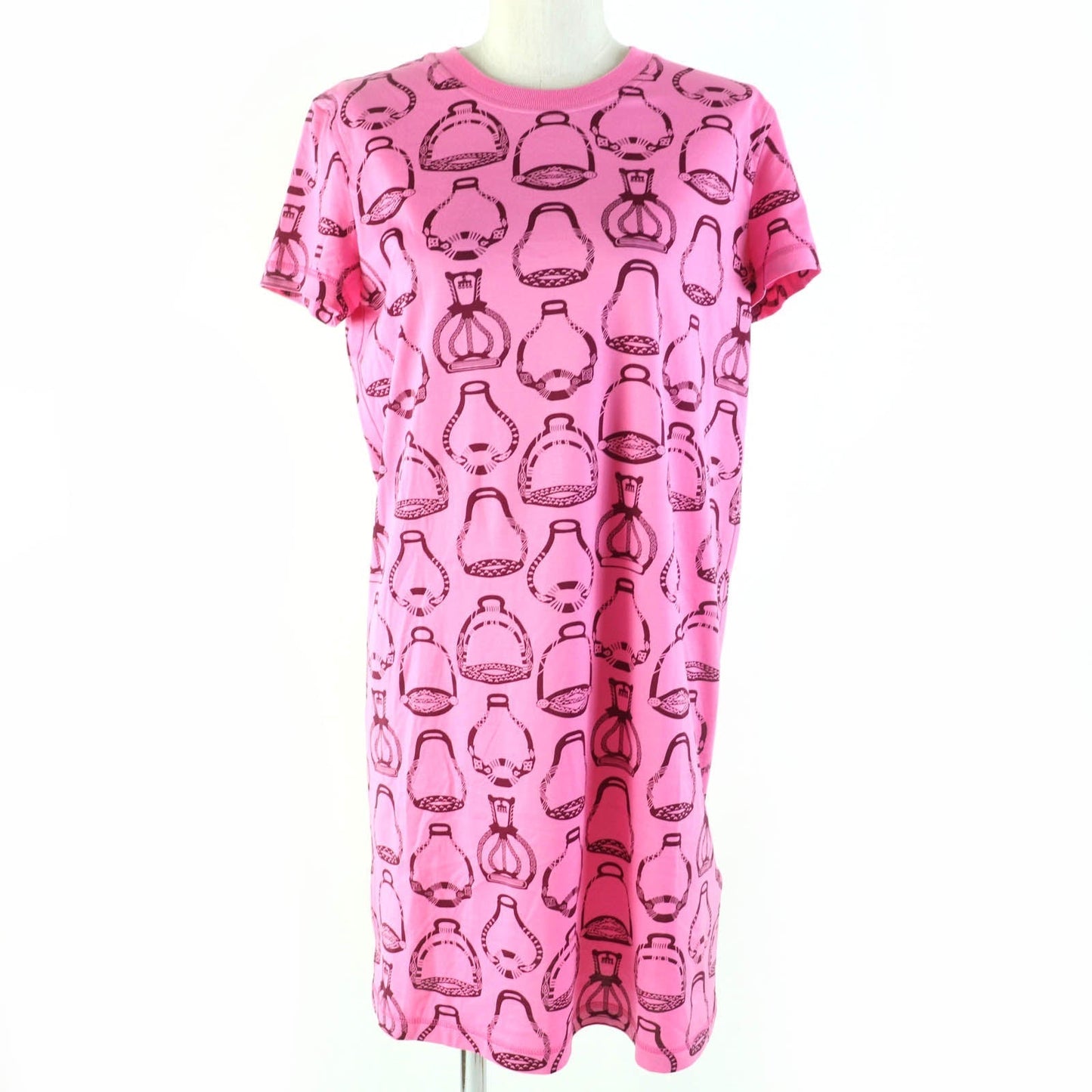 HERMES one piece 3E4510DM cotton pink Stirrup Fantasy 36