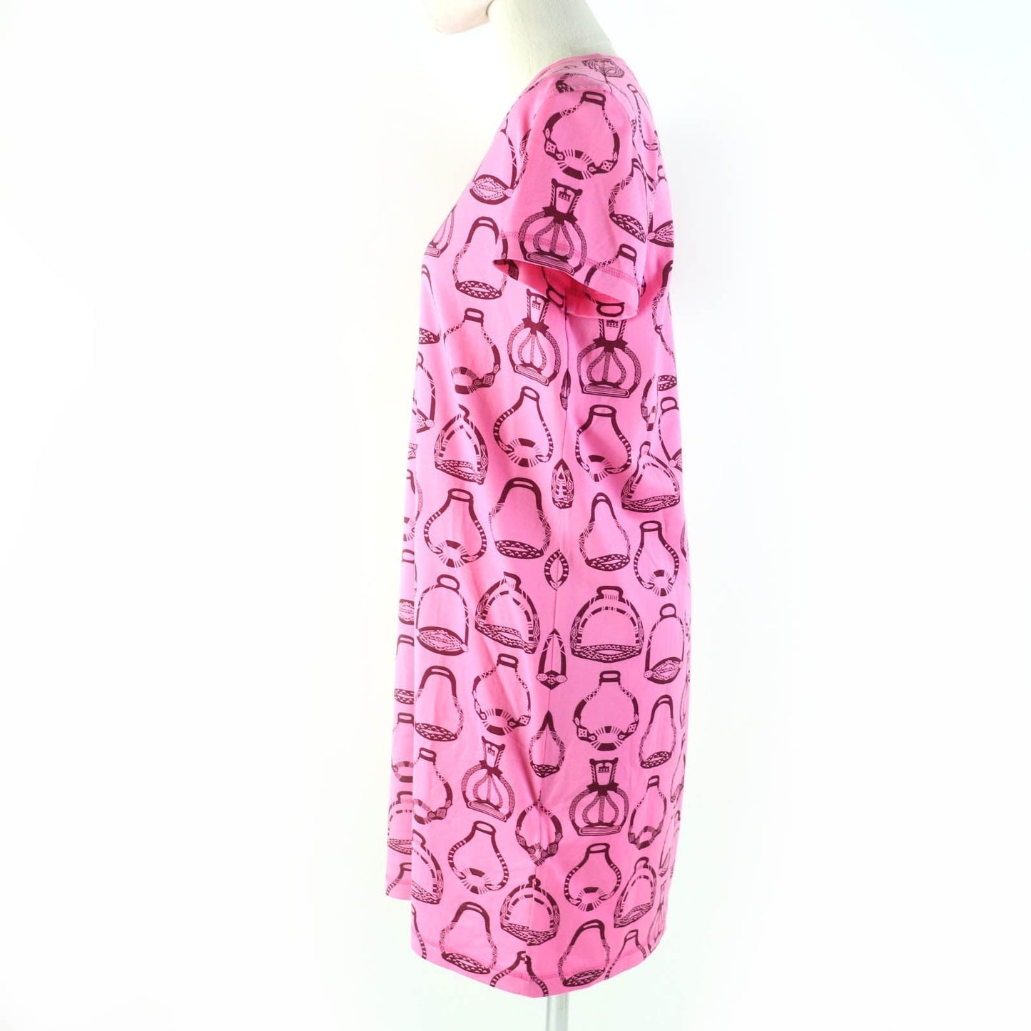 HERMES one piece 3E4510DM cotton pink Stirrup Fantasy 36