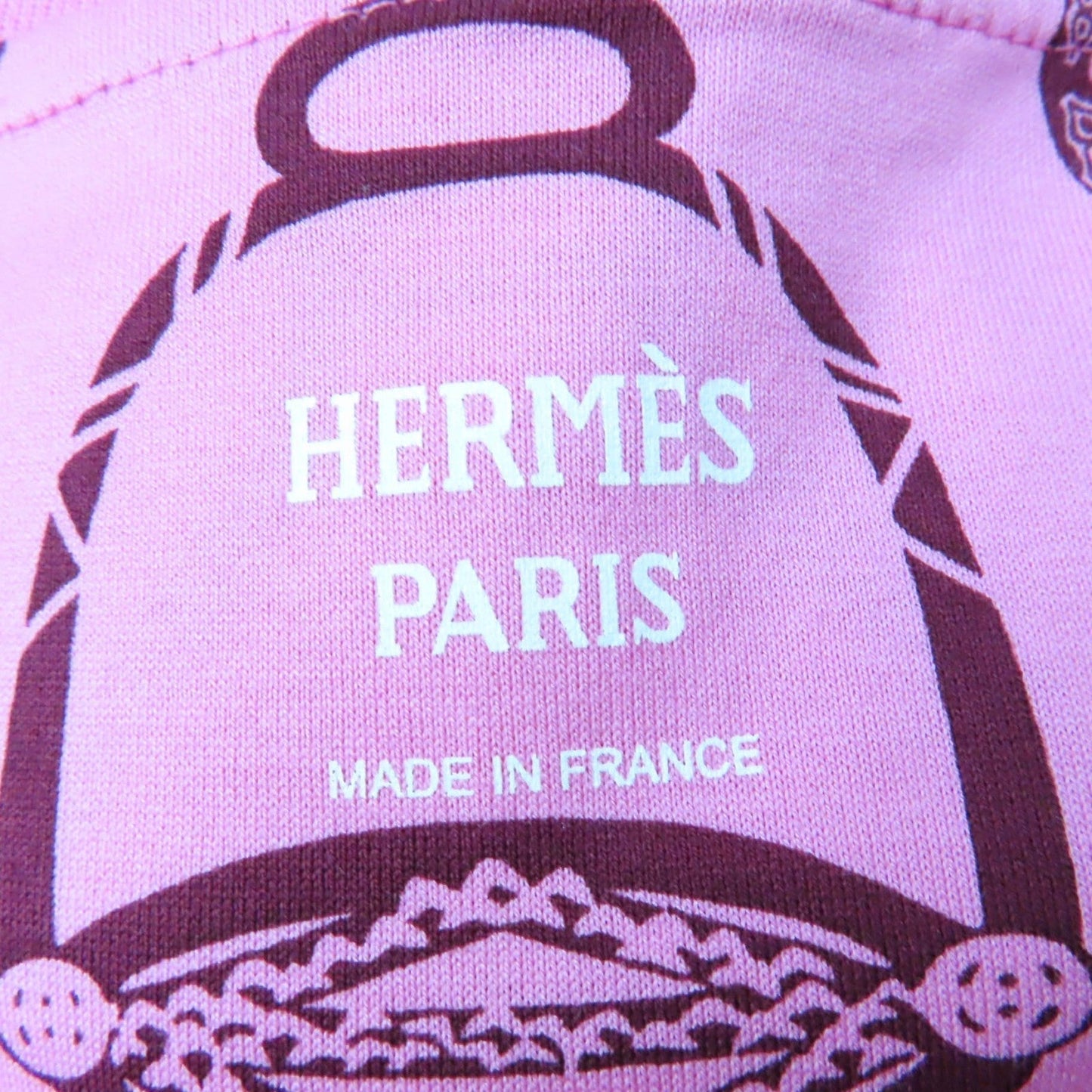 HERMES one piece 3E4510DM cotton pink Stirrup Fantasy 36