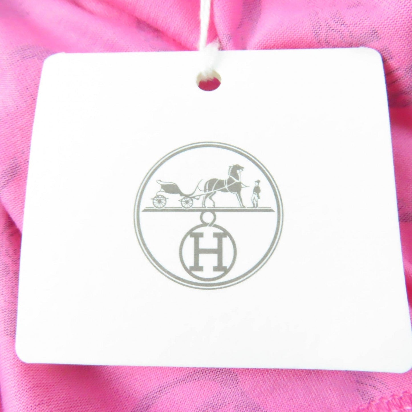 HERMES one piece 3E4510DM cotton pink Stirrup Fantasy 36