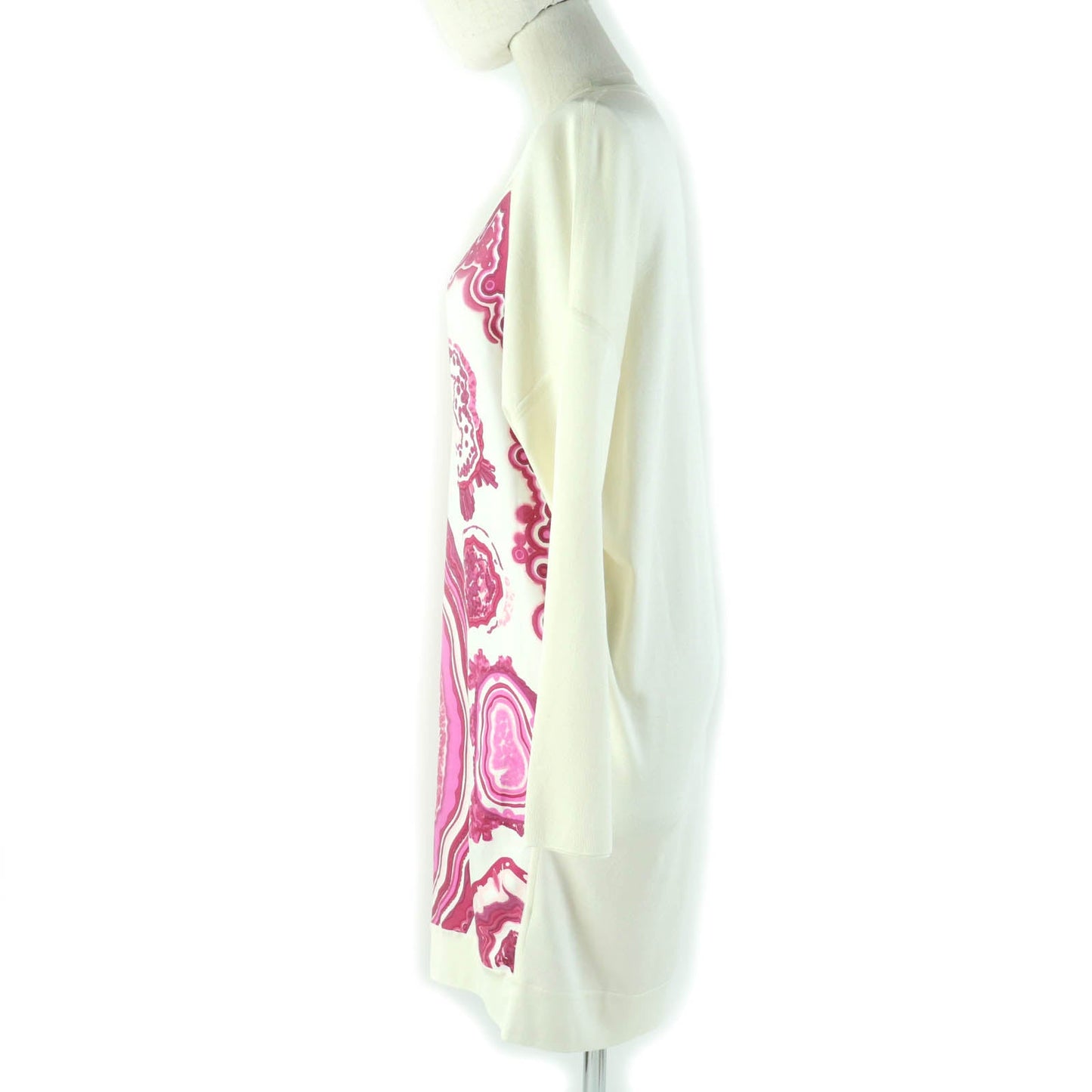 HERMES one piece silk Ivory pink 34