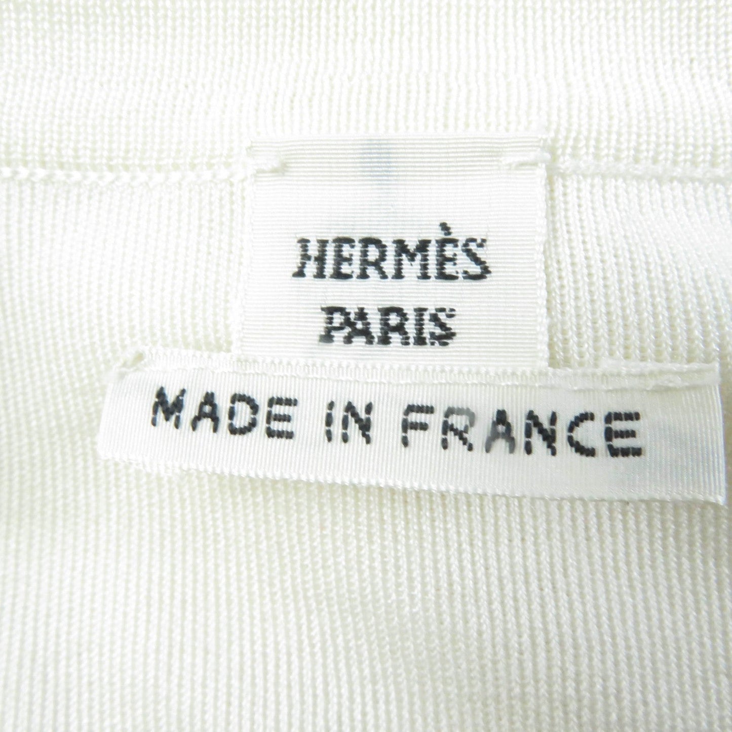HERMES one piece silk Ivory pink 34