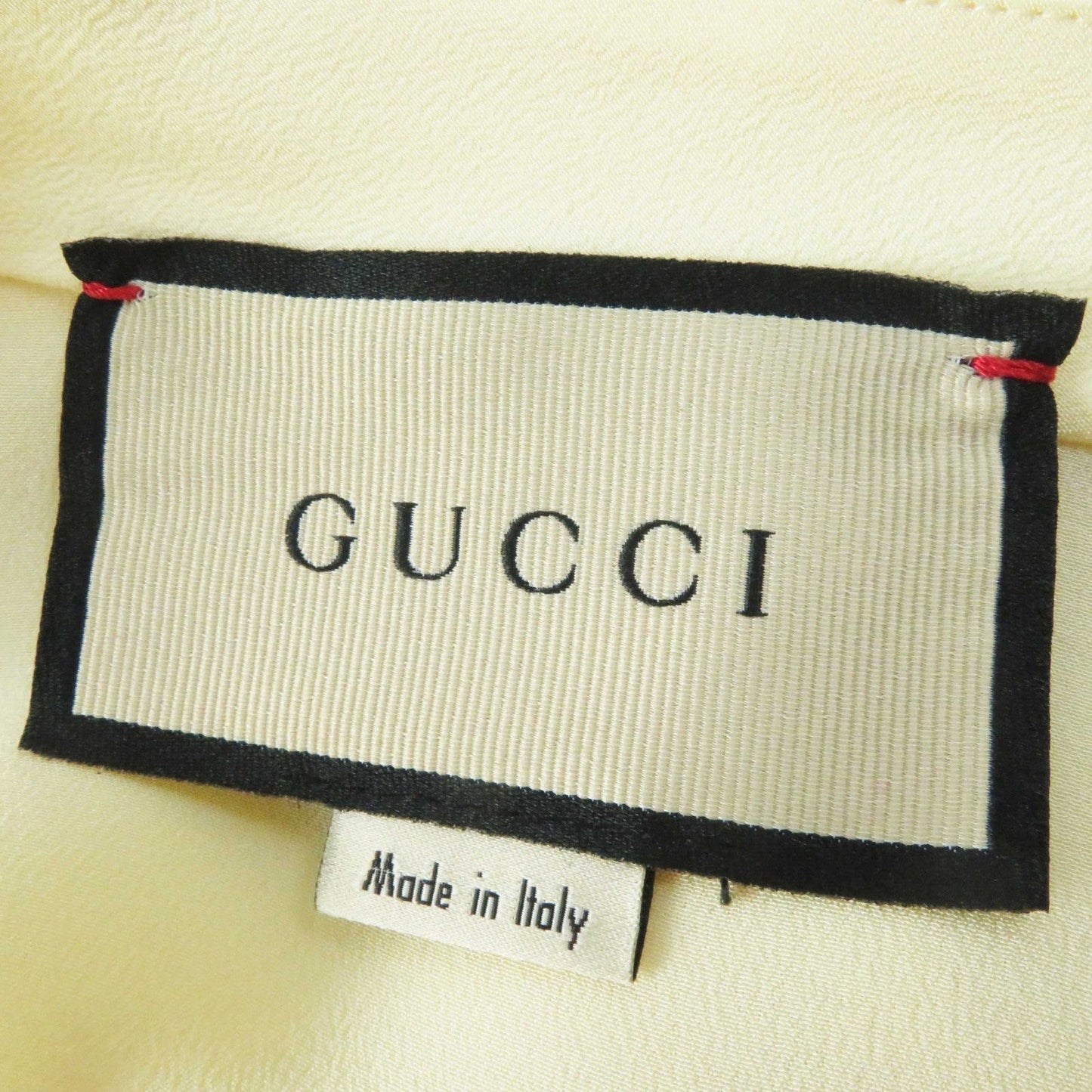 GUCCI blouse 643266 ZAAOG silk Light yellow 36