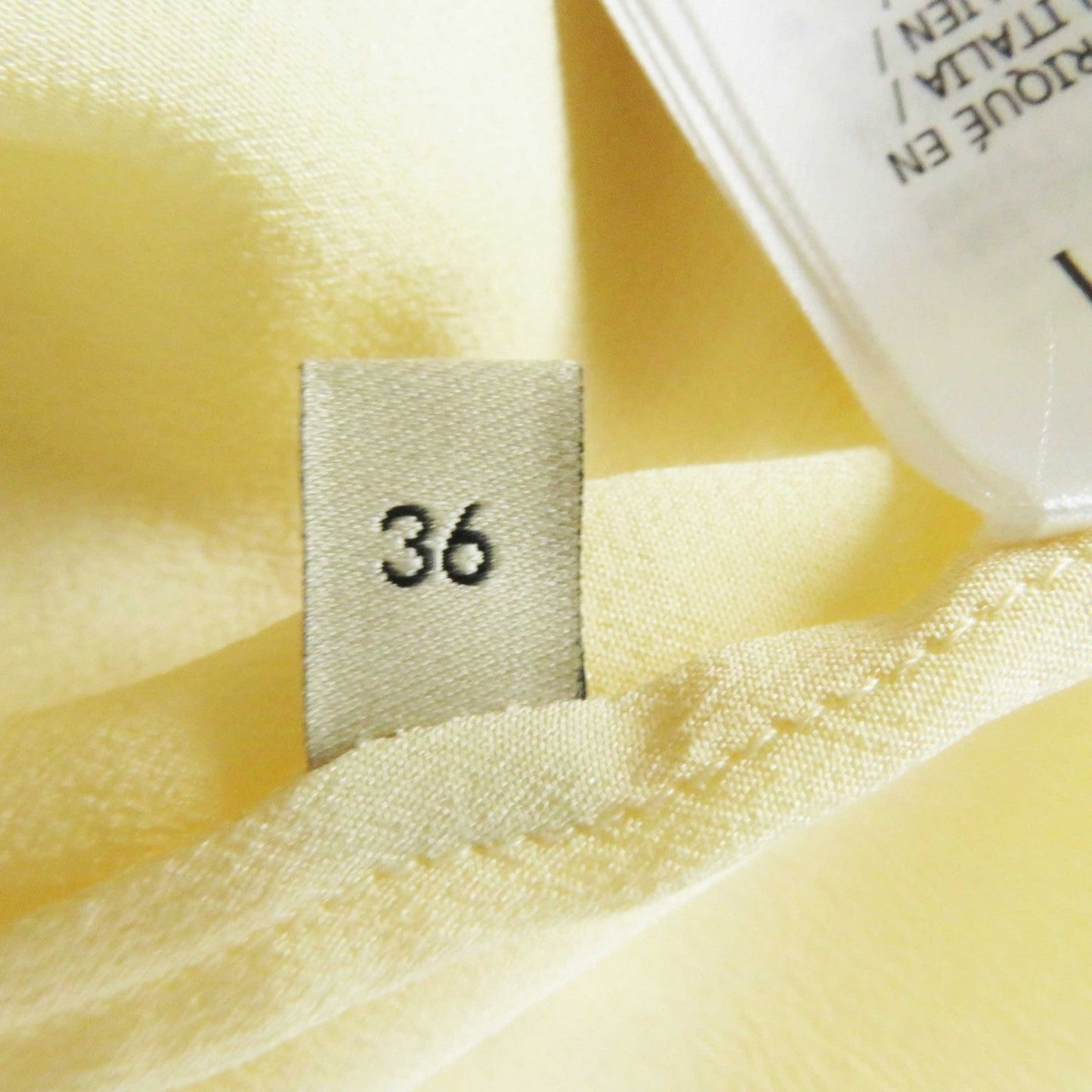 GUCCI blouse 643266 ZAAOG silk Light yellow 36