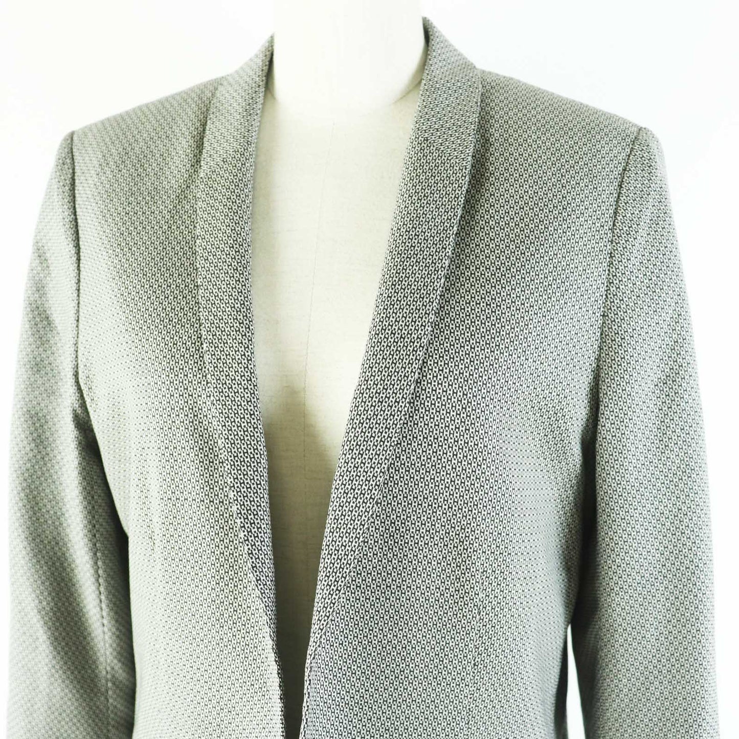 HERMES Outer: 90% wool, Outer: 10% silk, Lining: 100% silk Black beige Margiela period Women 38 Used
