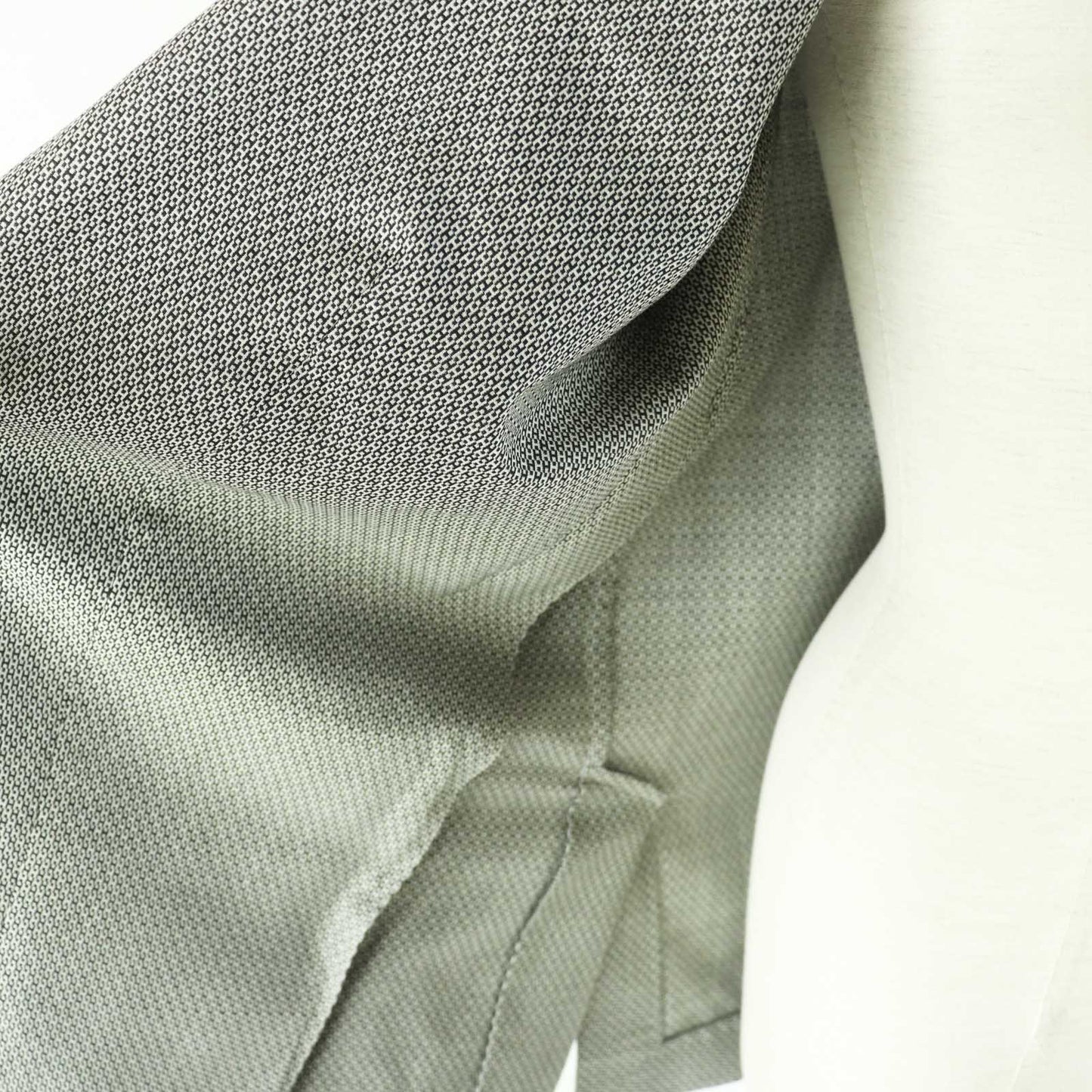 HERMES Outer: 90% wool, Outer: 10% silk, Lining: 100% silk Black beige Margiela period Women 38 Used