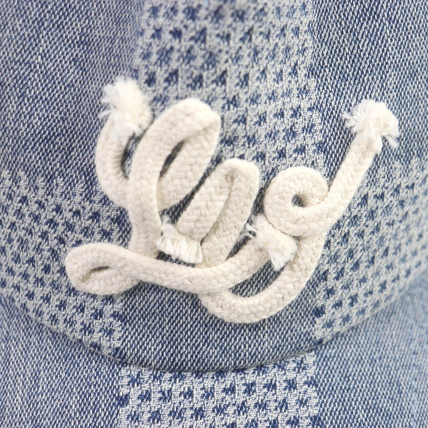 LOUIS VUITTON cap M7534L Outer: 91% cotton, Outer: 8% polyester, Outer: 1% polyurethane, Lining: 54% cotton, Lining: 46% rayon, Trim: 100% cotton Indigo blue Cap Damier Denim 3D mens Used