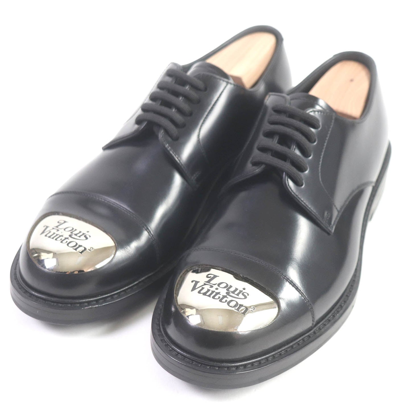 LOUIS VUITTON Dress shoes Main: Leather black Voltaire Line Richelieu mens 6 Used