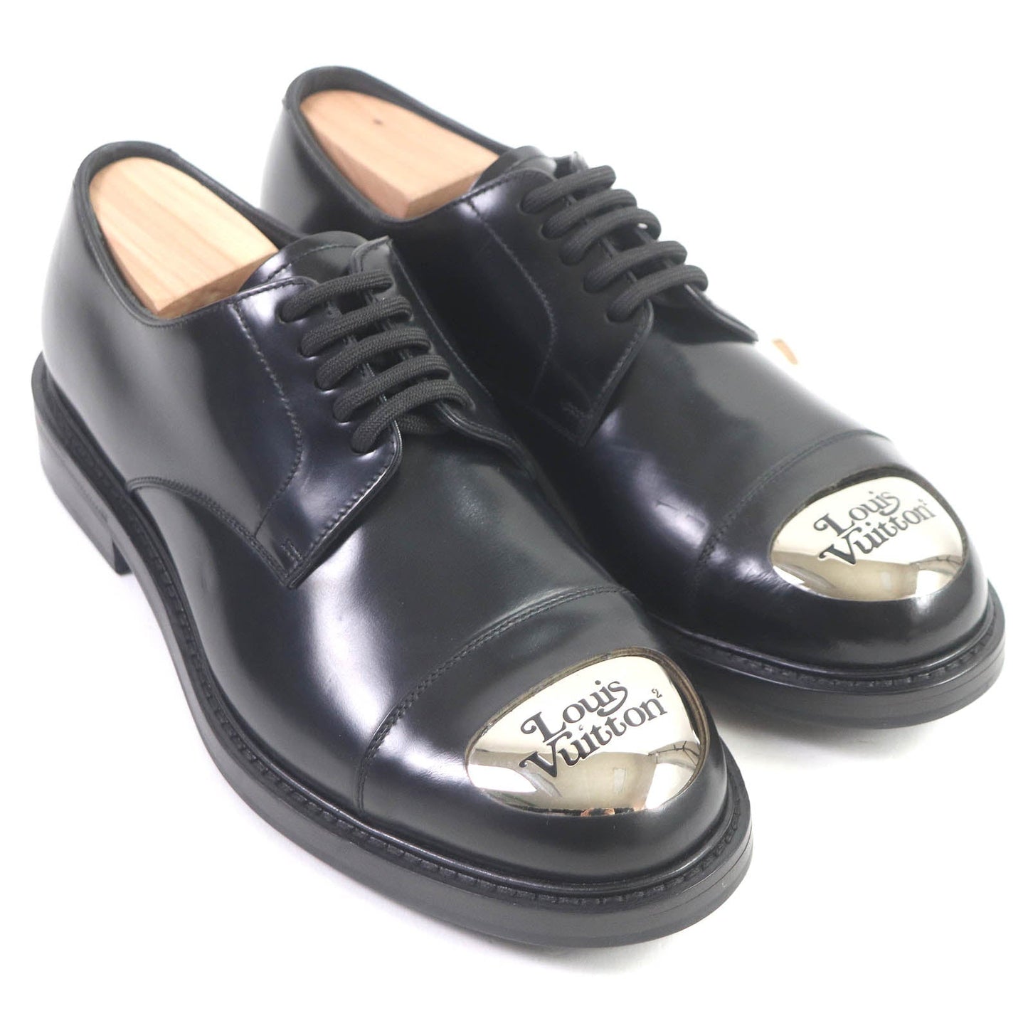 LOUIS VUITTON Dress shoes Main: Leather black Voltaire Line Richelieu mens 6 Used