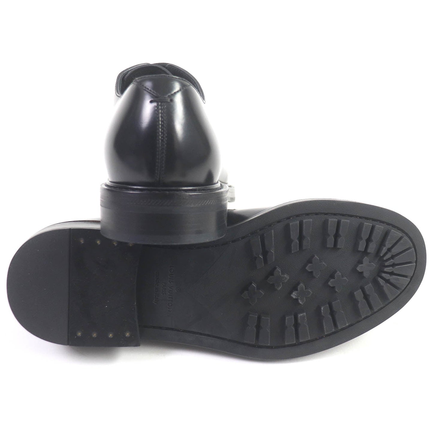 LOUIS VUITTON Dress shoes Main: Leather black Voltaire Line Richelieu mens 6 Used