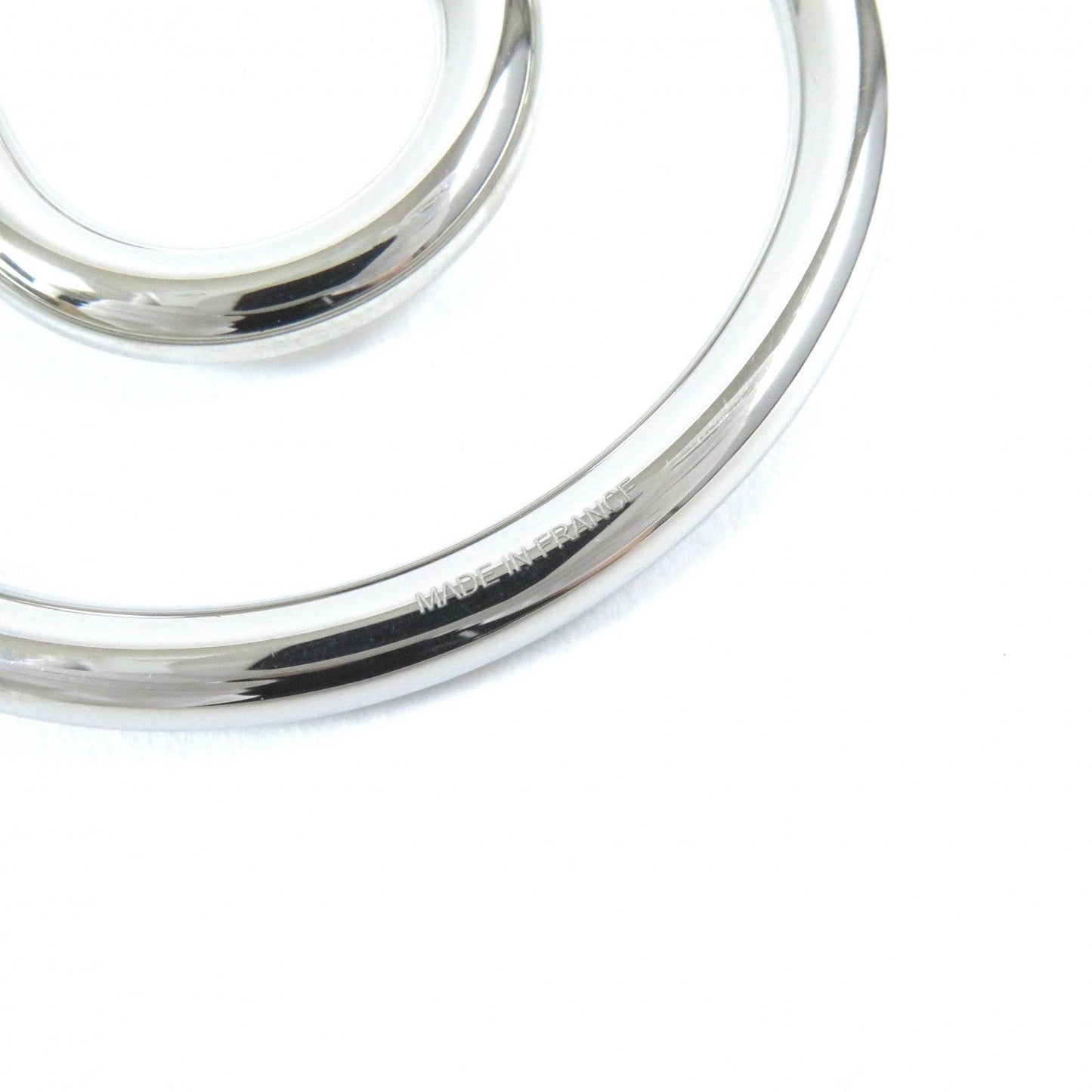 HERMES key ring H077329FJ03 Stainless Steel Silver Horseshoe Fair a Cheval Keyring