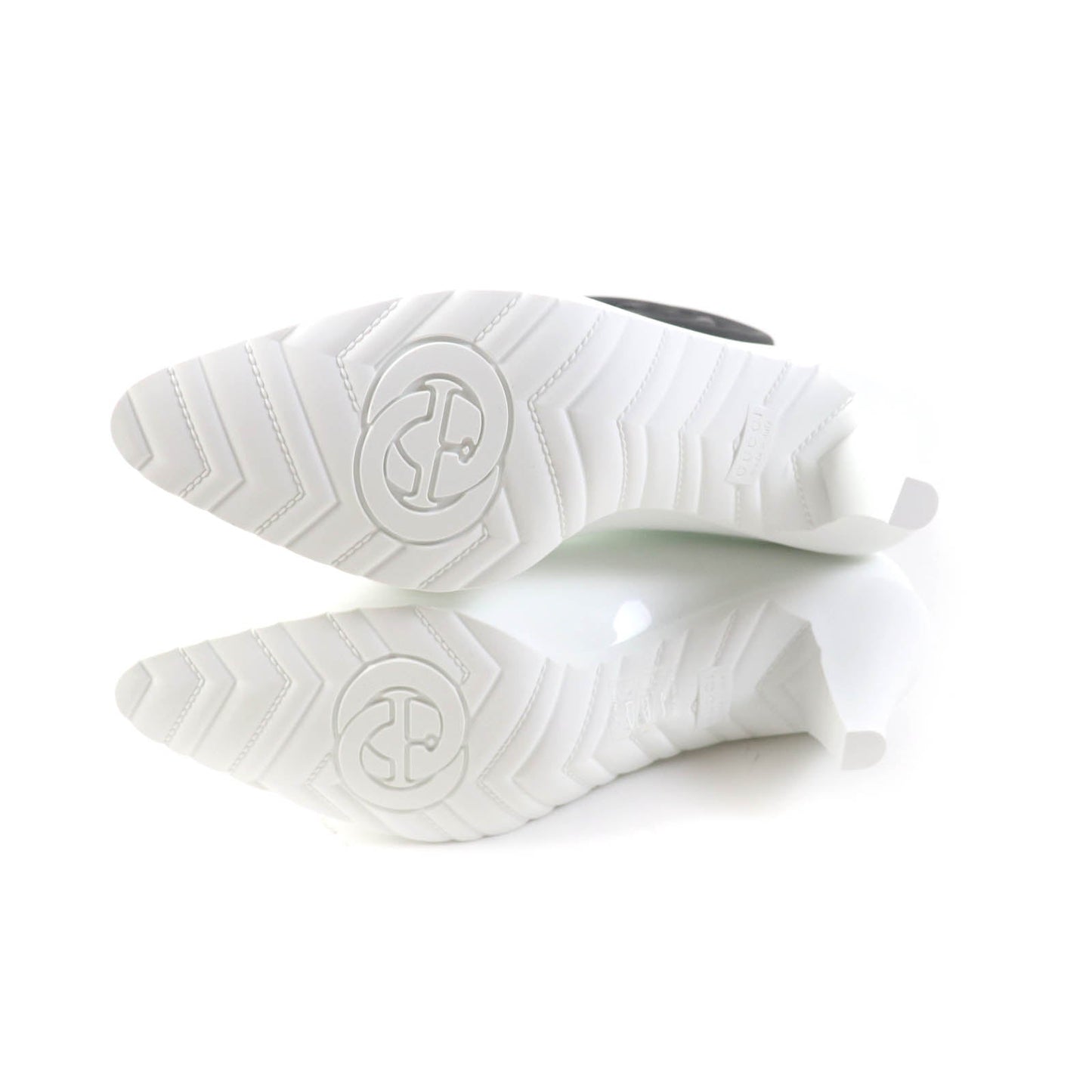 GUCCI Ankle boots 724458 rubber White black 39