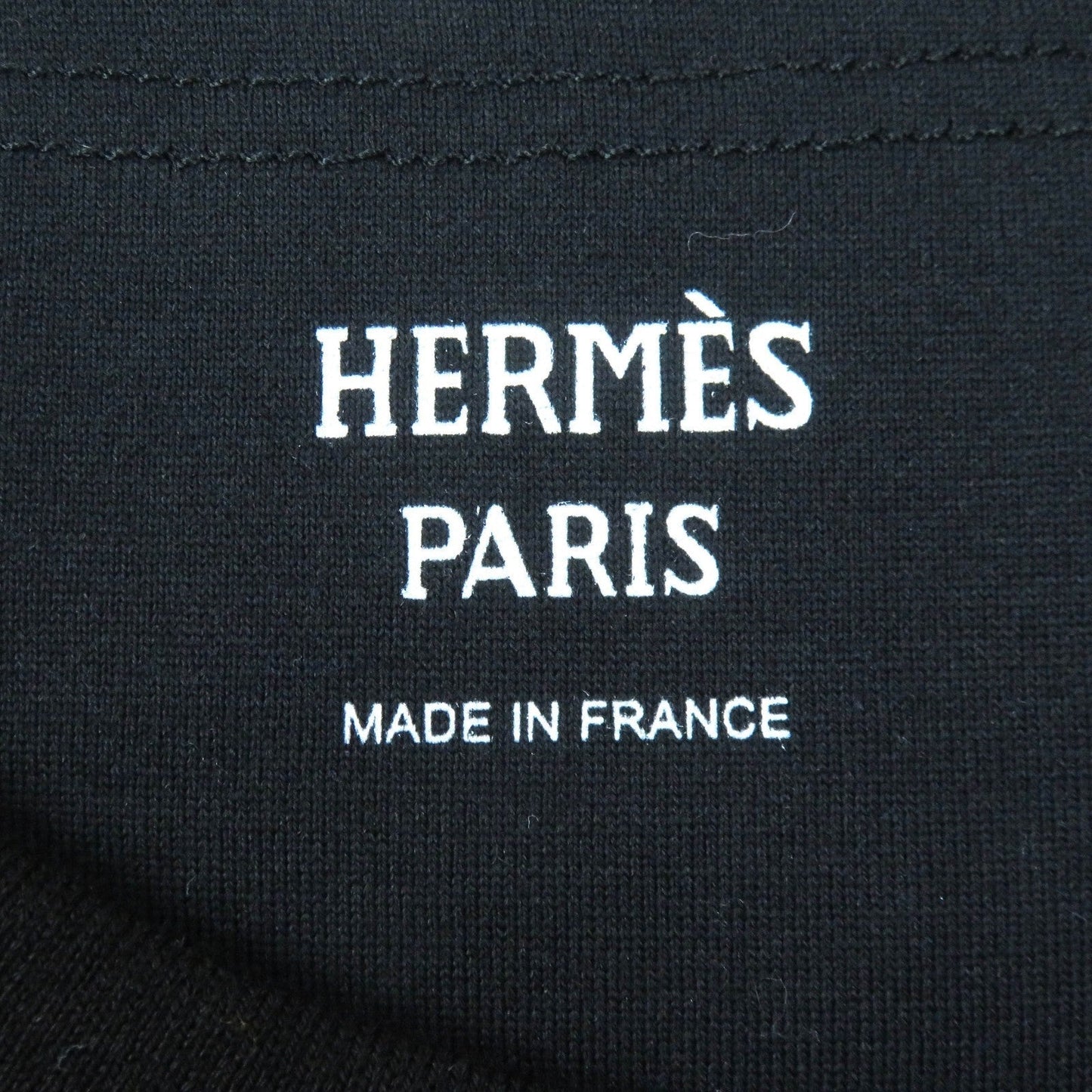 HERMES Short sleeve T-shirt cotton black 34
