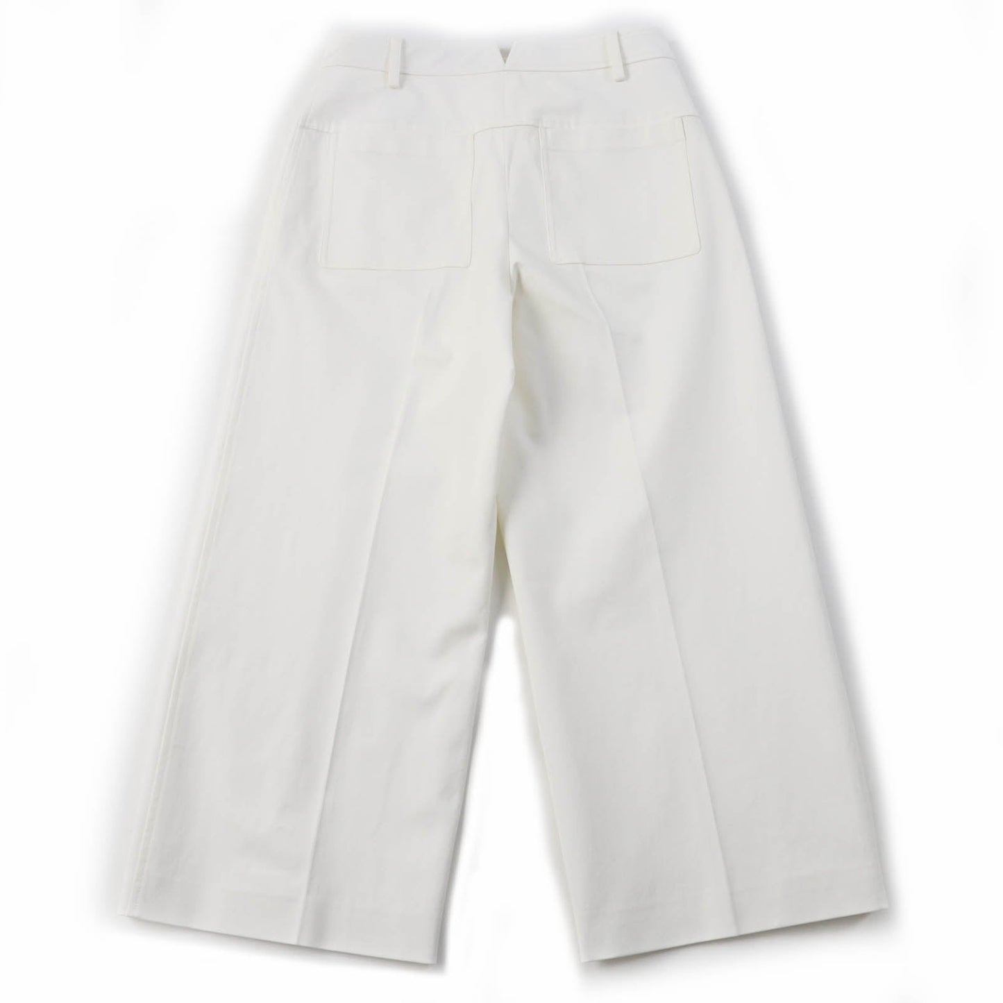 HERMES Pants H0404DQ cotton white 38