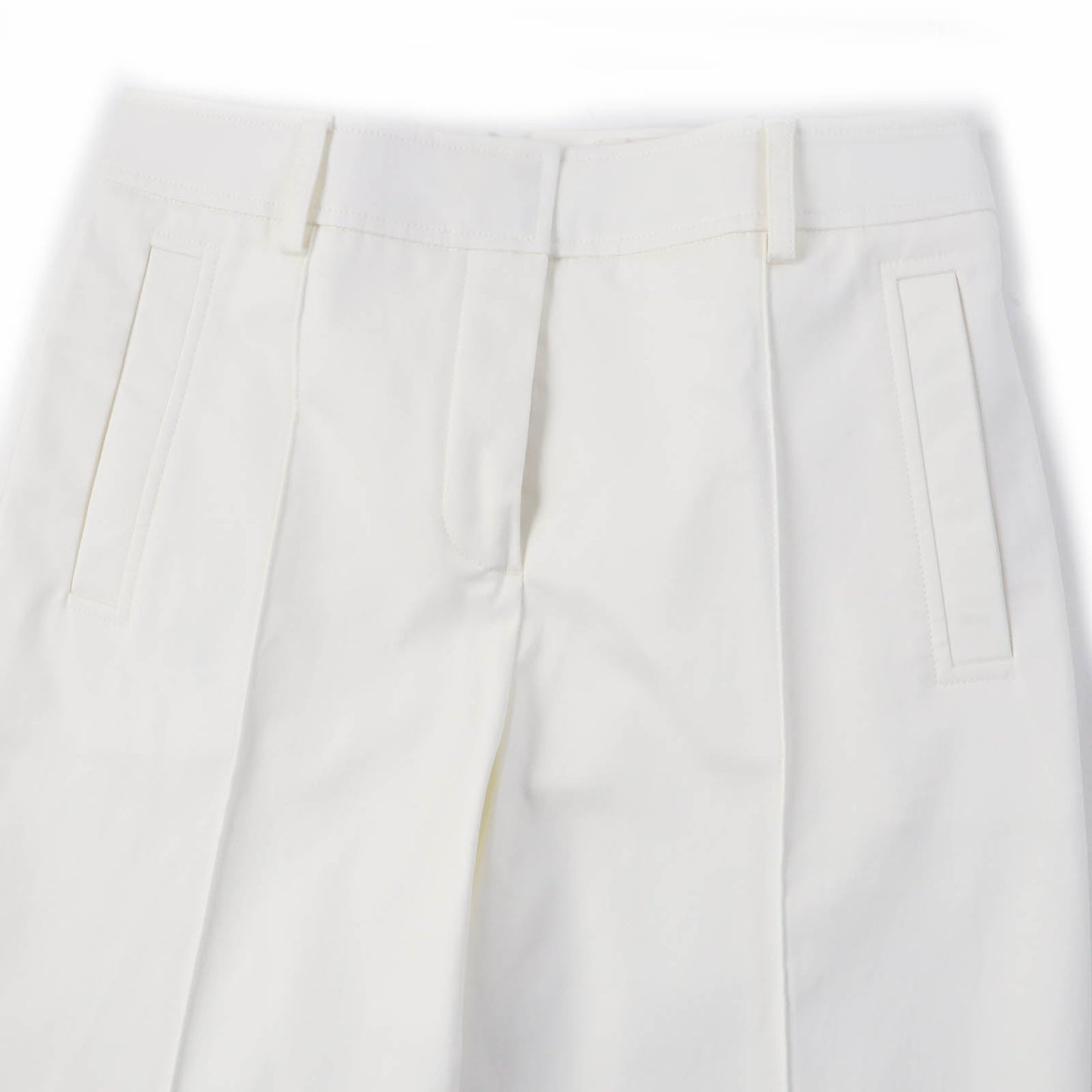 HERMES Pants H0404DQ cotton white 38