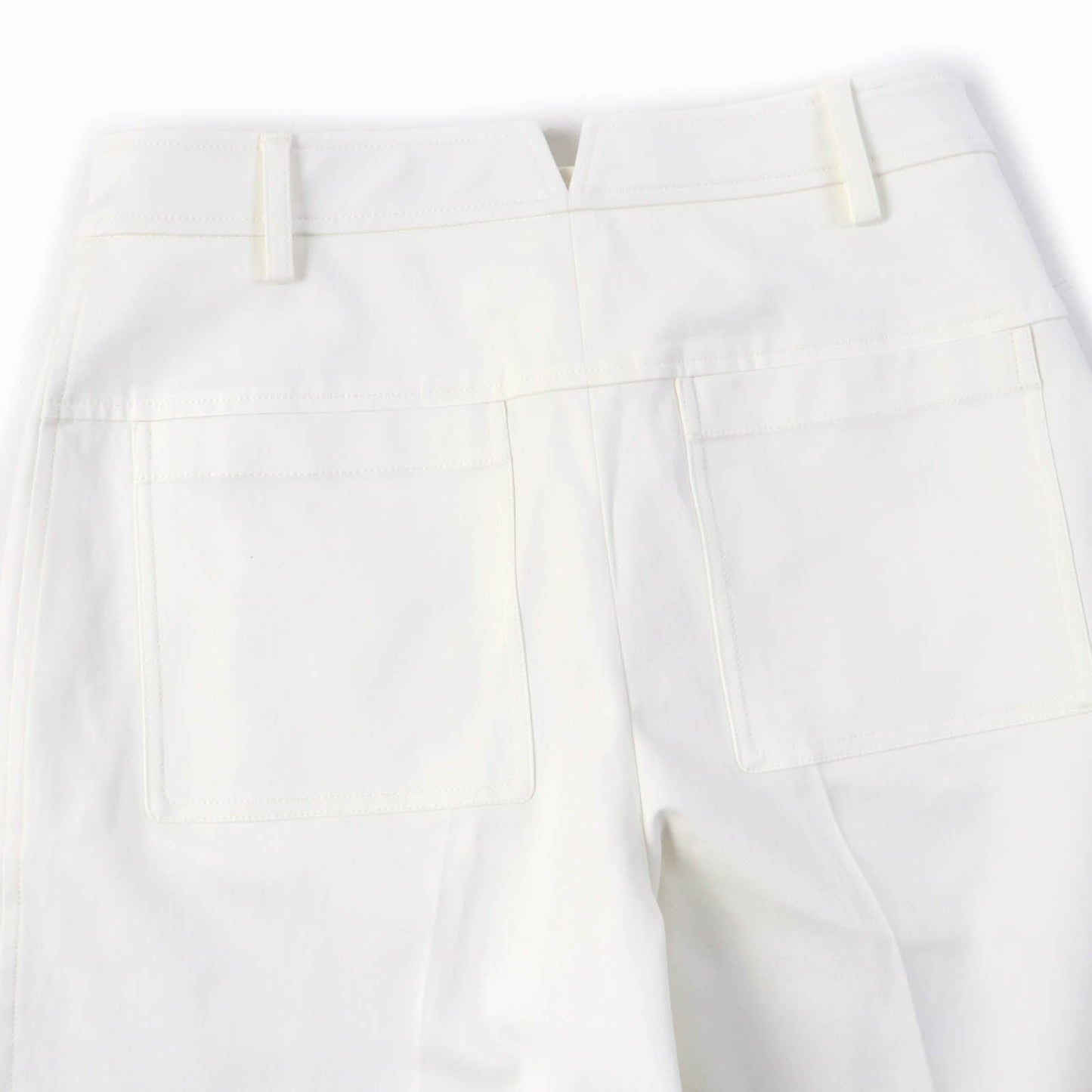 HERMES Pants H0404DQ cotton white 38