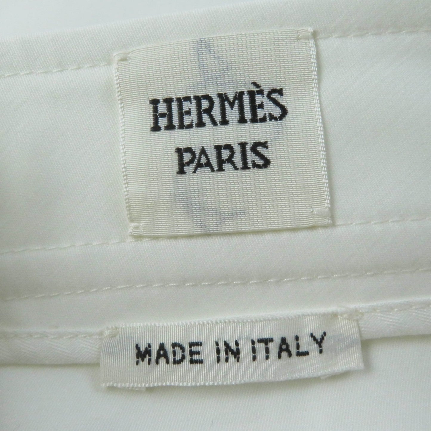 HERMES Pants H0404DQ cotton white 38