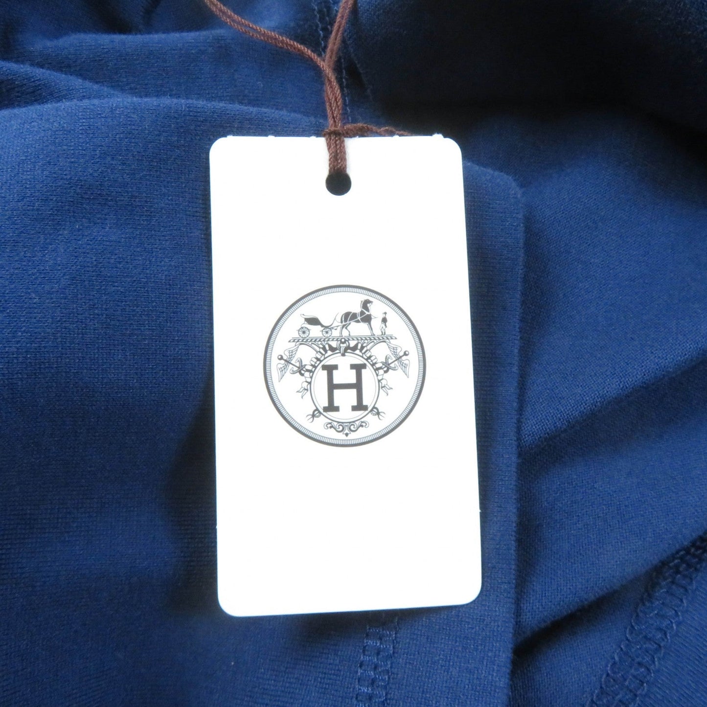 HERMES Short sleeve T-shirt cotton Navy 34