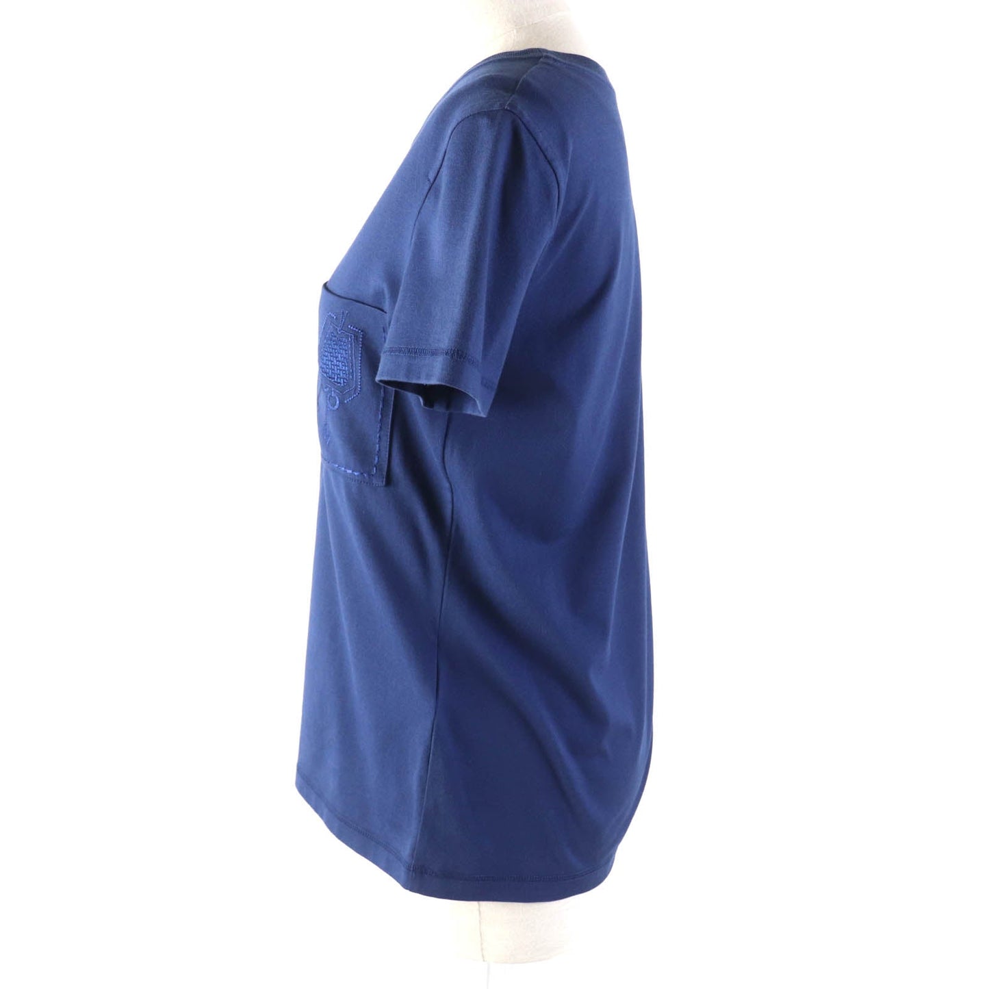 HERMES Short sleeve T-shirt cotton Navy 34